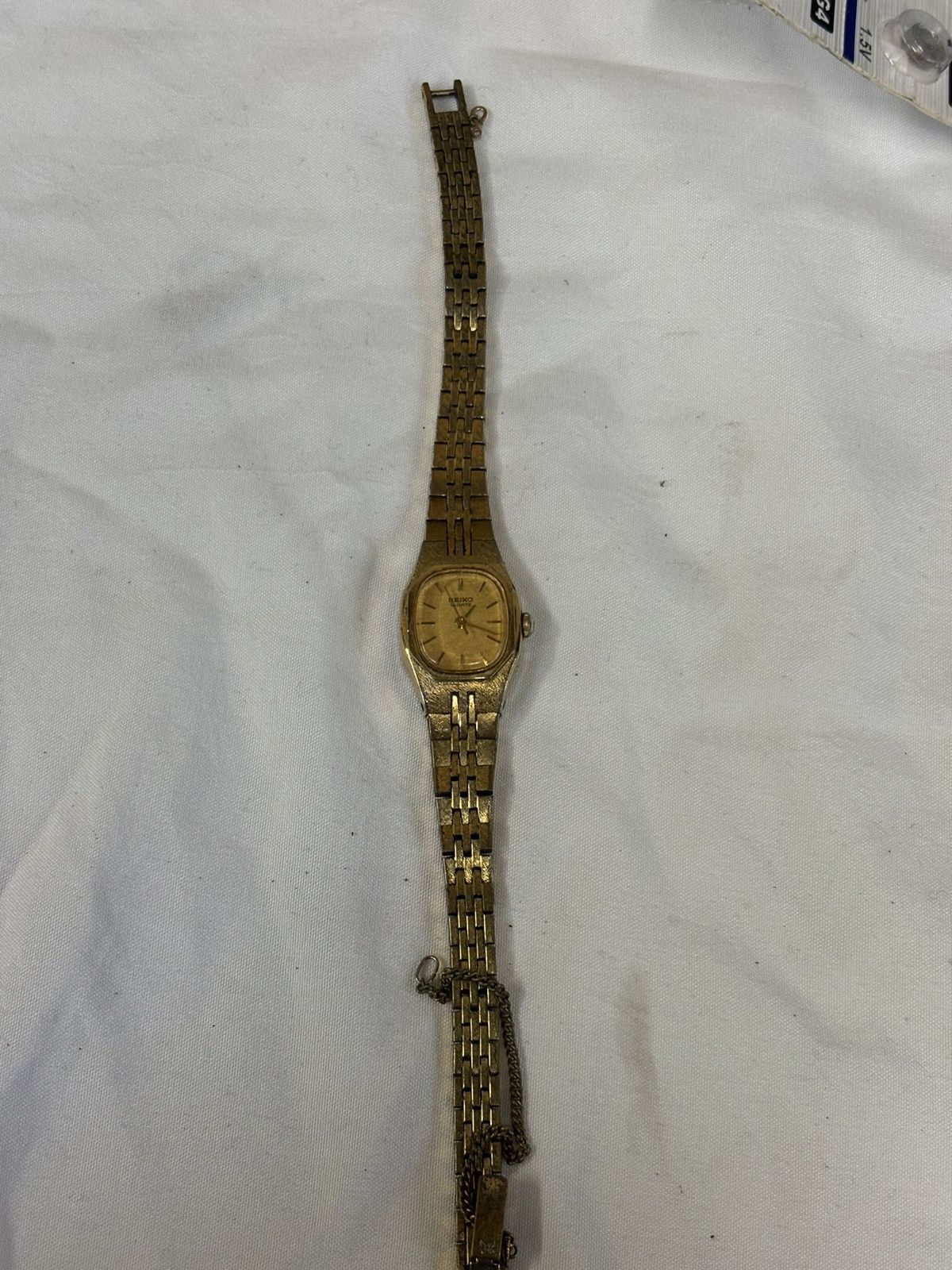 Seiko Vintage Seiko 5421-5279 Gold Tone Womens Watch! New Battery! Size ONE SIZE - 7 Thumbnail