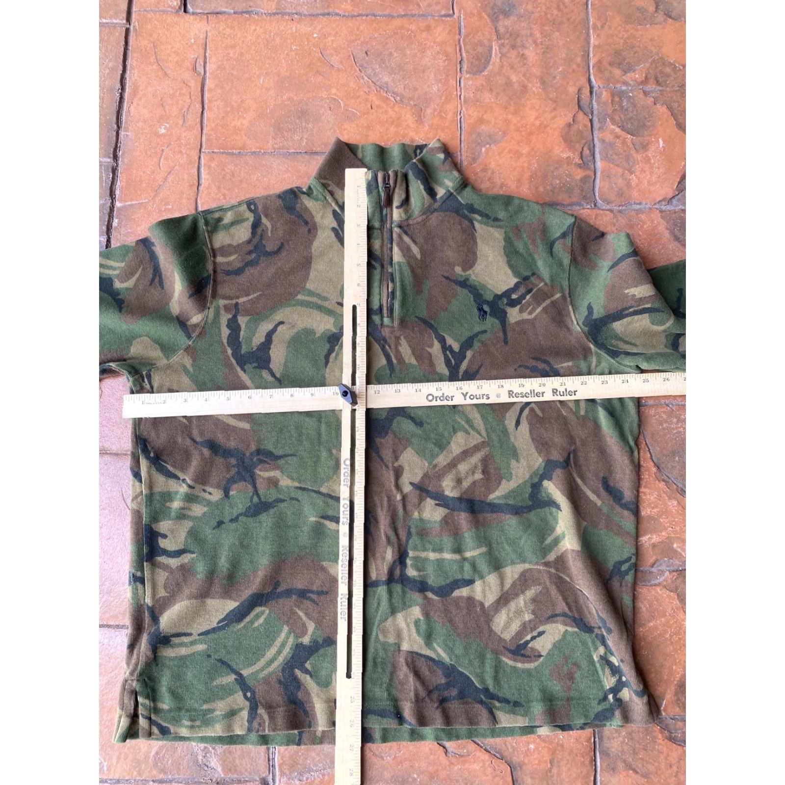 Ralph Lauren Ralph Lauren Polo Sweater Mens Large 1/4 Zip Logo Camouflage Camo Woodland Green Knit Pullover Casual Winter Fall Size US L / EU 52-54 / 3 - 6 Thumbnail