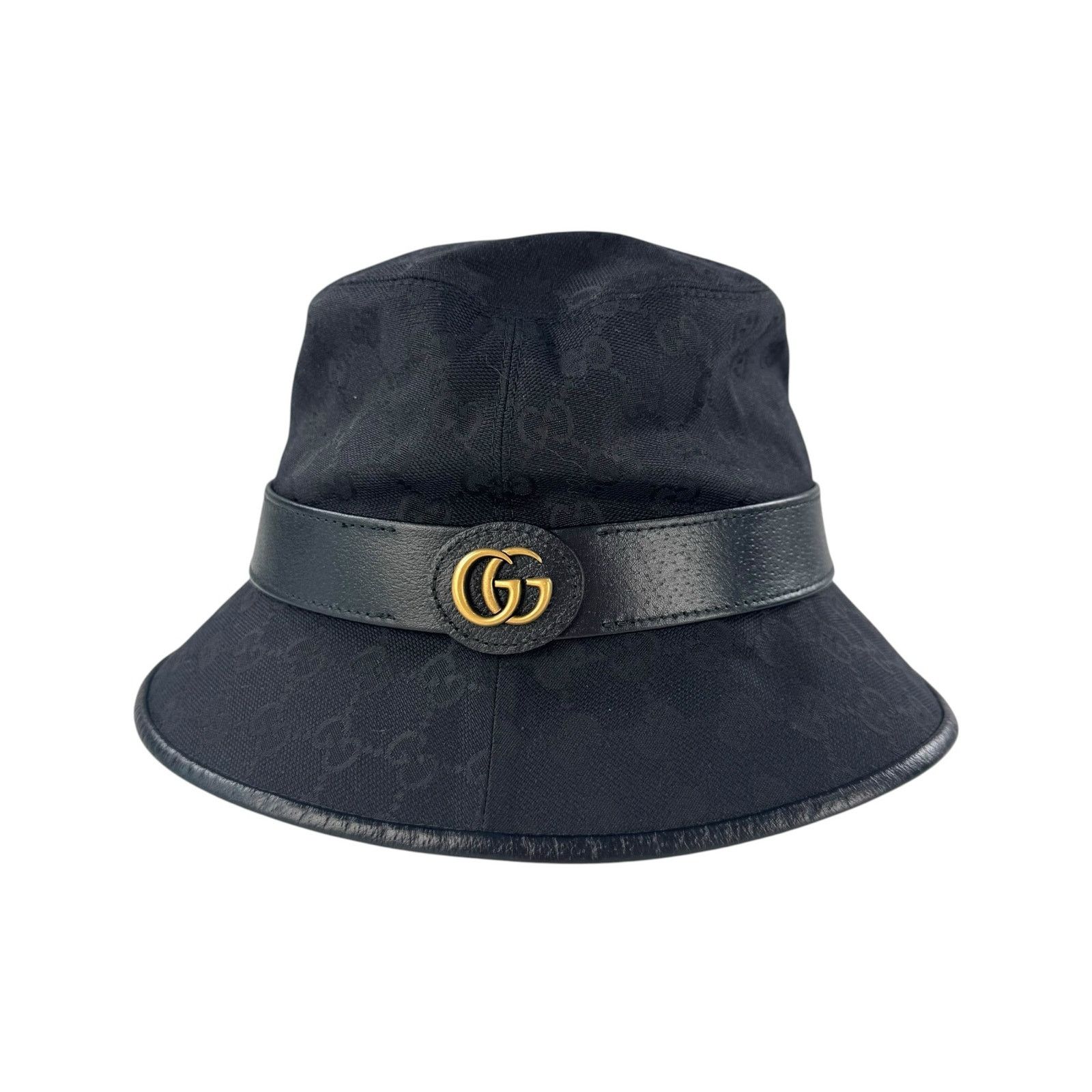Gucci Gucci Monogram Black Bucket Hat Size ONE SIZE - 3 Thumbnail