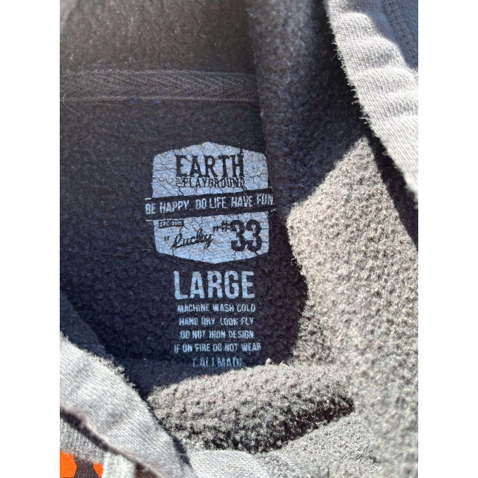 Vintage Earth Playground Hoodie Men San Francisco Giants Black Spell-Out L SF MLB West Coast Size US L / EU 52-54 / 3 - 3 Thumbnail