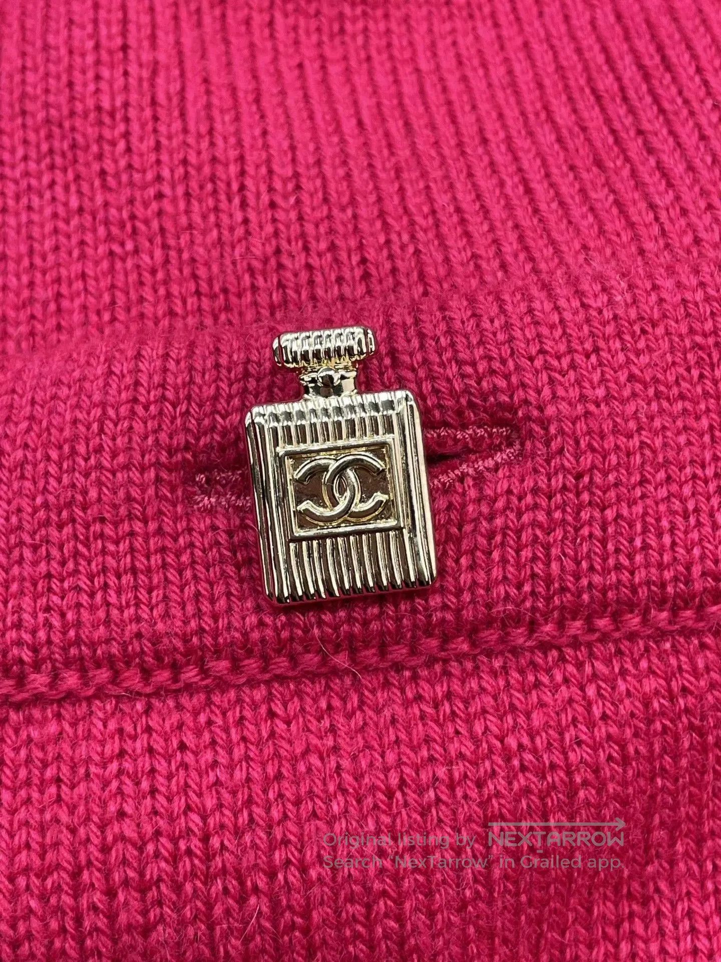Chanel Chanel 22B Pink Cashmere Knit Vest. Size S / US 4 / IT 40 - 4 Thumbnail