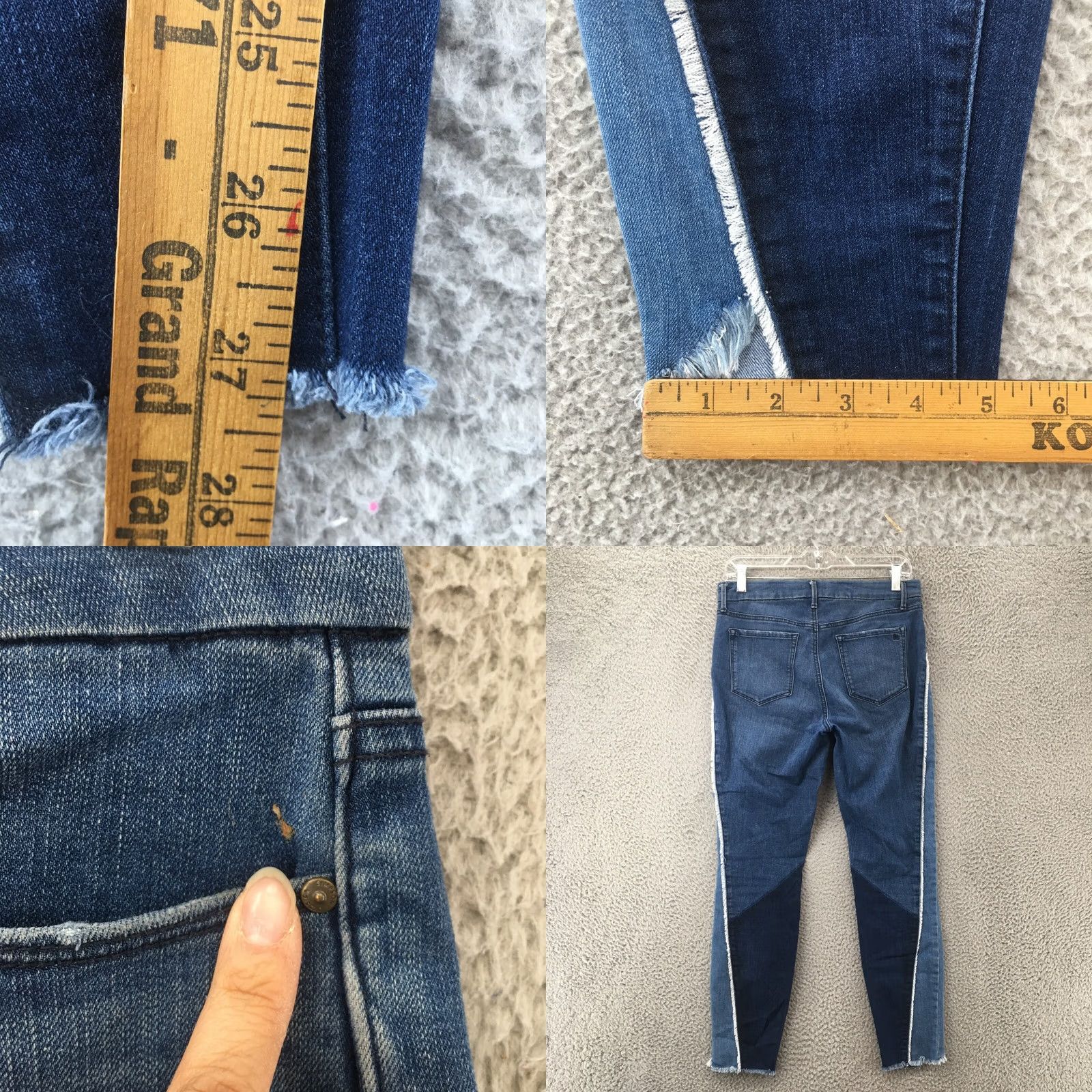 Jessica Simpson Jessica Simpson Adored High Rise Ankle Jeans Womens 29 Blue Denim Zip Size 29" - 8 Thumbnail