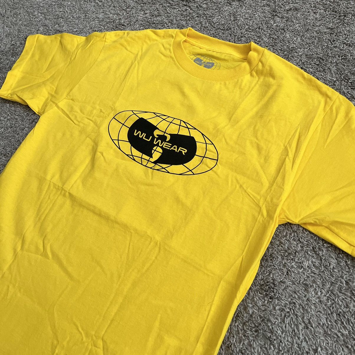 Wu-Tang Clan 🔴Wu-Wear Shirt Size Medium Yellow Wu-Tang Globe Rza Gza Size US M / EU 48-50 / 2 - 9 Thumbnail