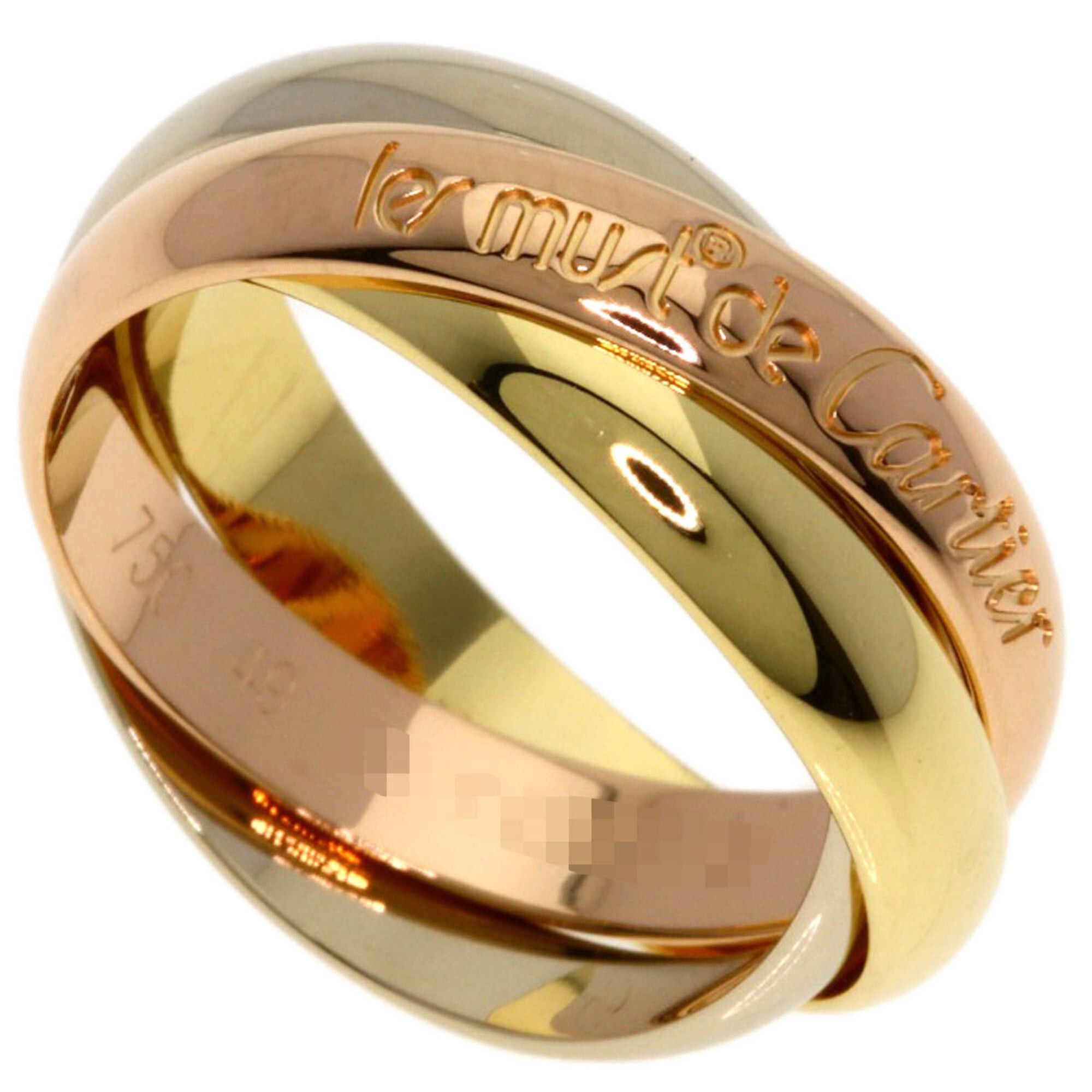Cartier Cartier Trinity #49 Ring - 18K Yellow Gold/18K White Pink Gold Women's CARTIER Size ONE SIZE - 1 Thumbnail