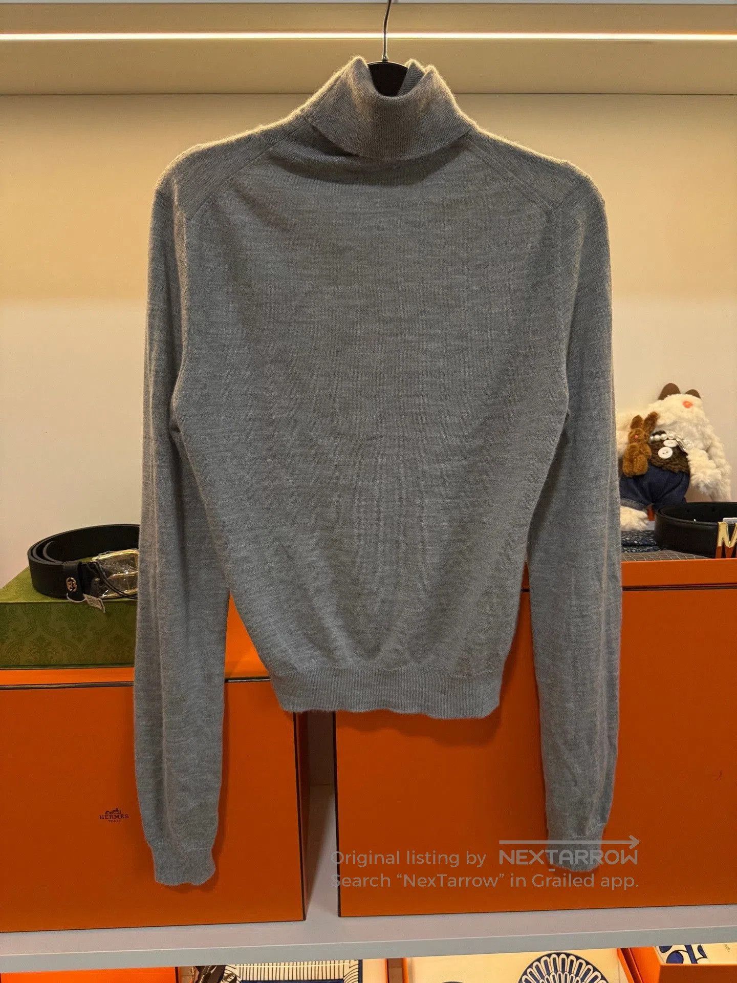 Miu Miu Miu Miu Gray Turtleneck Knit Sweater. Size S / US 4 / IT 40 - 2 Thumbnail