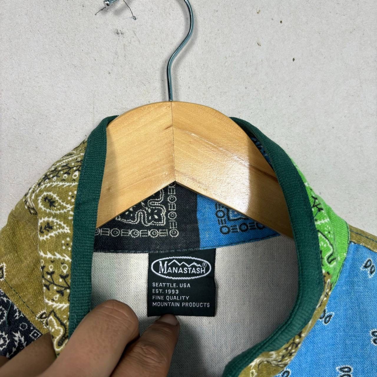 Manastash MANASTASH BANDANA PAISLEY JACKET GREEN Size US S / EU 44-46 / 1 - 6 Thumbnail