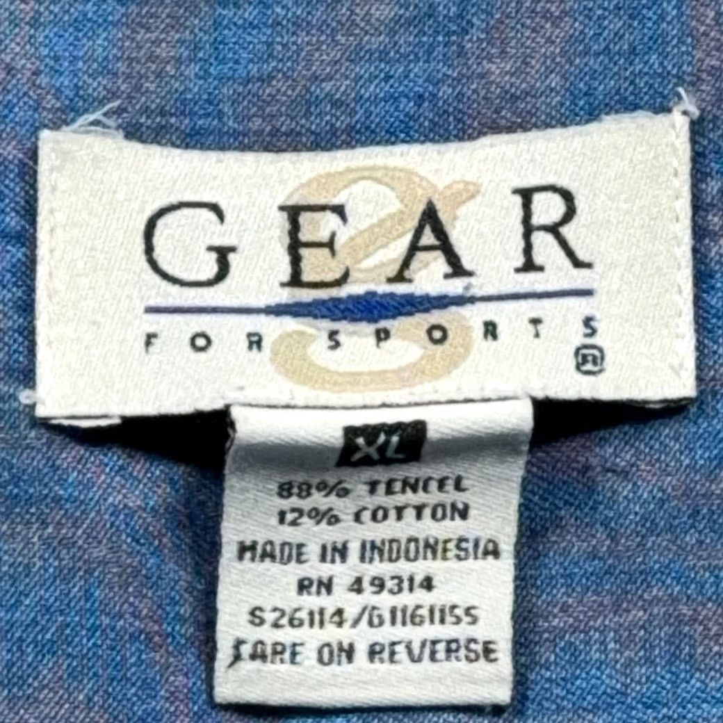 Denime VINTAGE Gear For Sports Skoal Racing Shirt Shirts XL Blue Denim 90s Cars USA Mens Size US XL / EU 56 / 4 - 6 Thumbnail