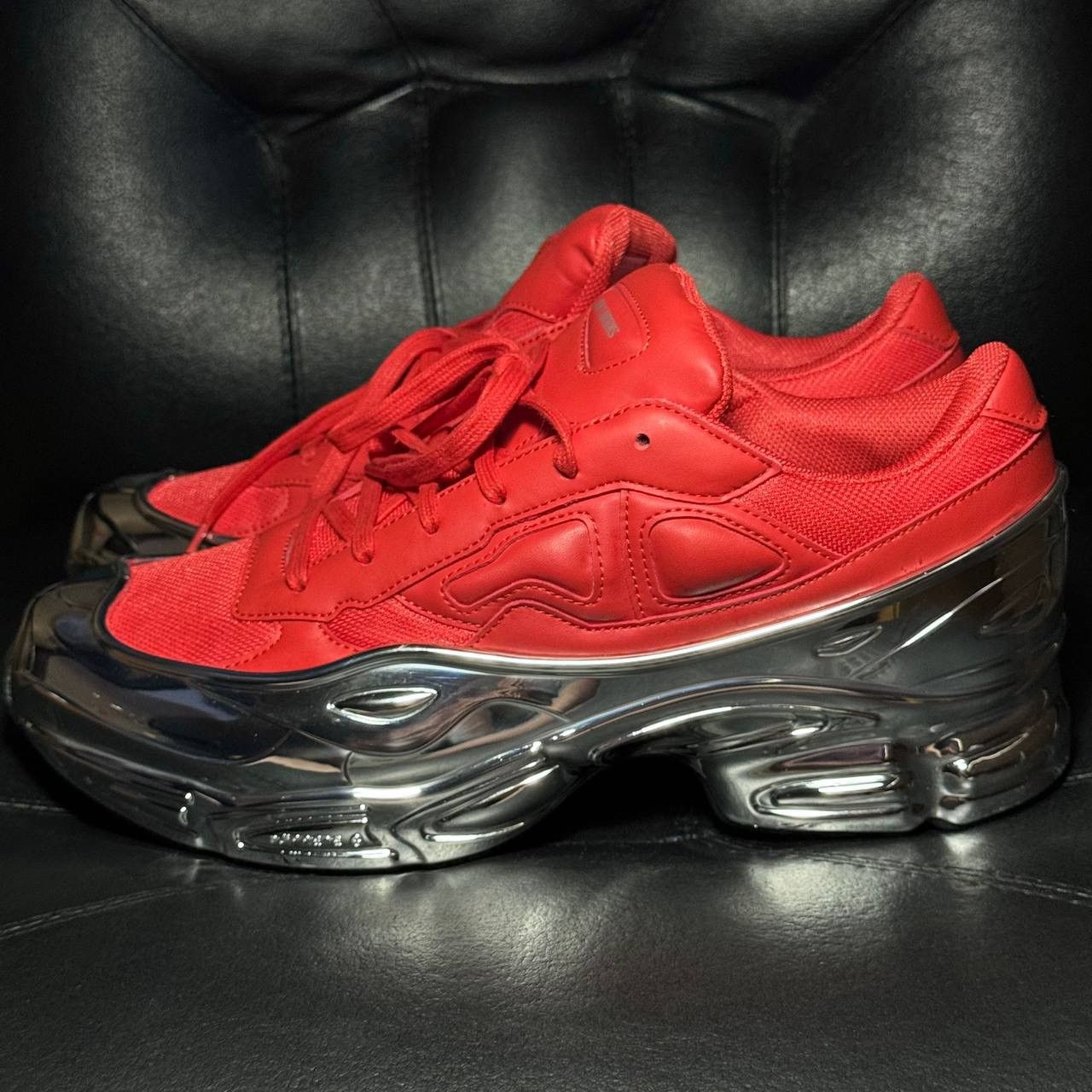 Adidas × Raf Simons 11us Adidas Raf Simons Ozweego Metallic Red Sneakers Size US 11 / EU 44 - 3 Thumbnail