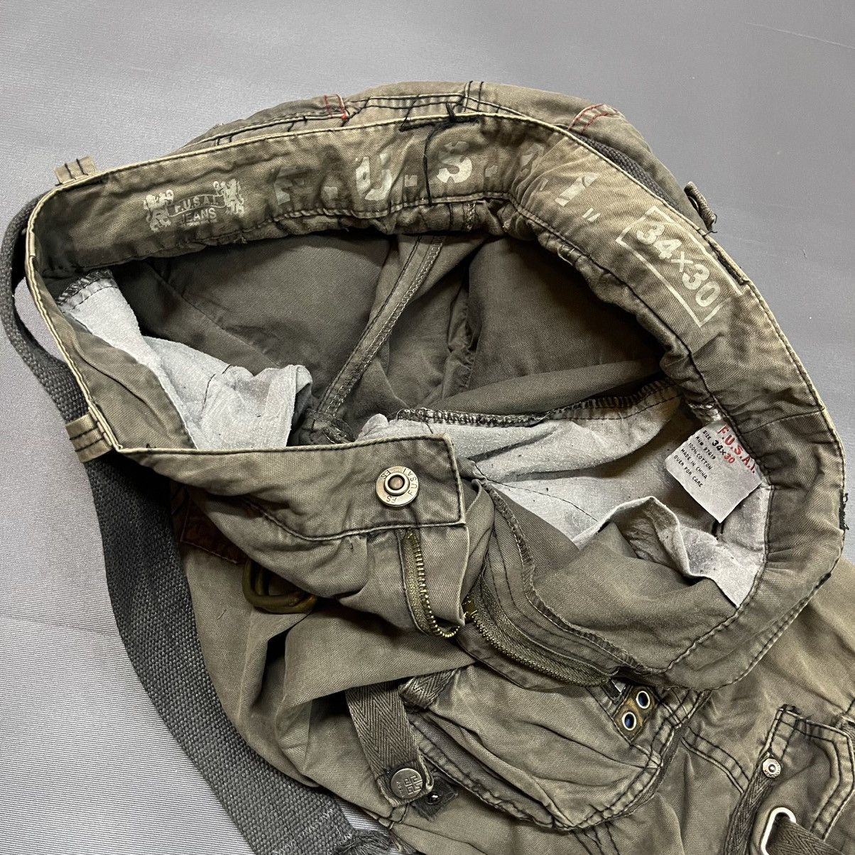 FUSAI MULTIPOCKET GREEN ARMY CARGO PANT