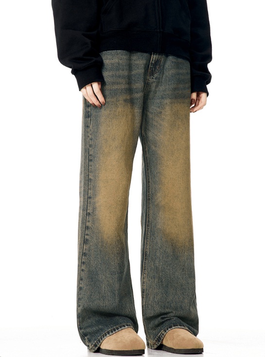 Japanese Brand × Jean American high street loose trendy retro distressed jeans Size US 34 / EU 50 - 3 Thumbnail