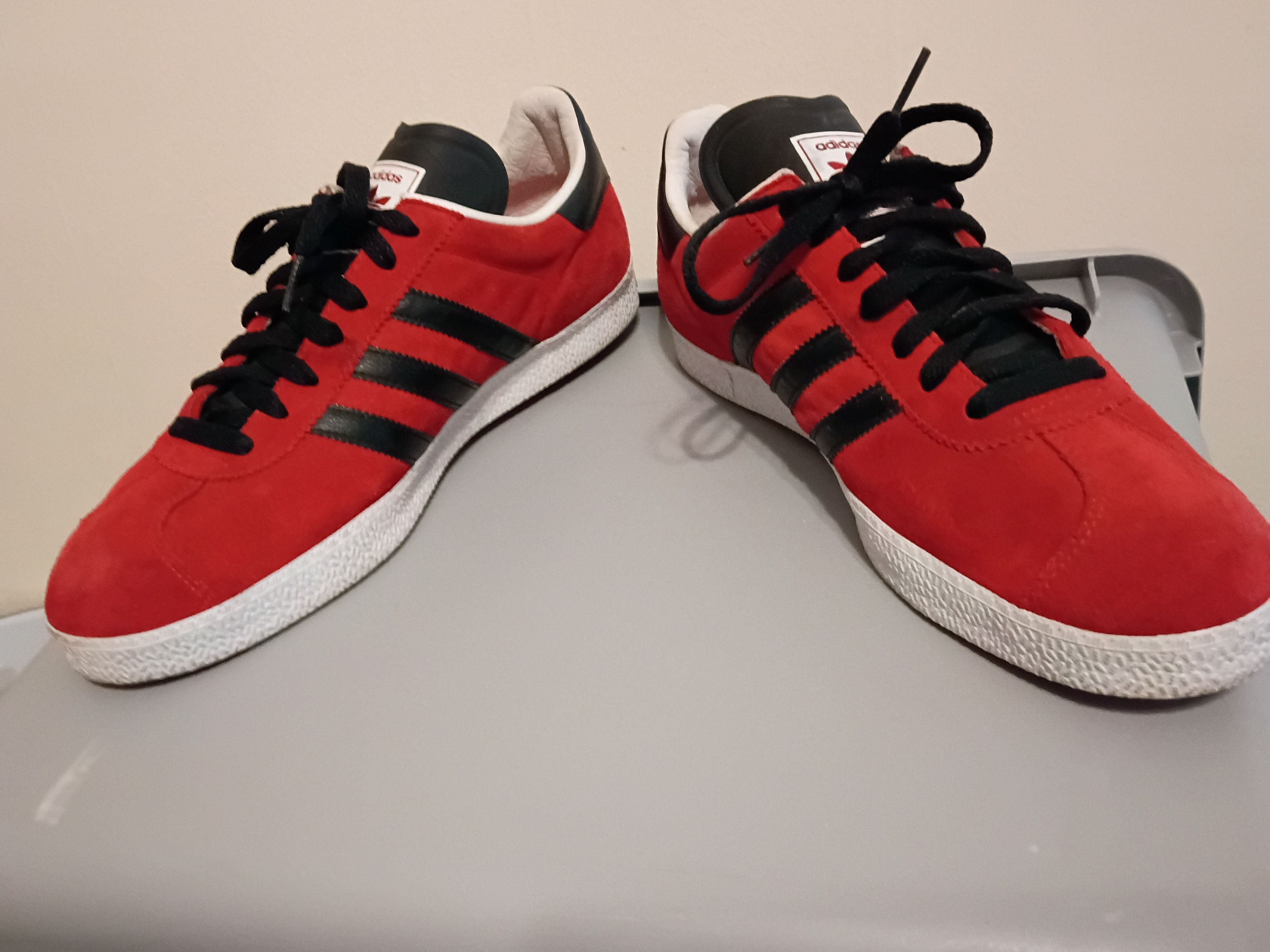 Adidas Vintage Red and black Adidas Gazelles Size US 10 / EU 43 - 1 Thumbnail