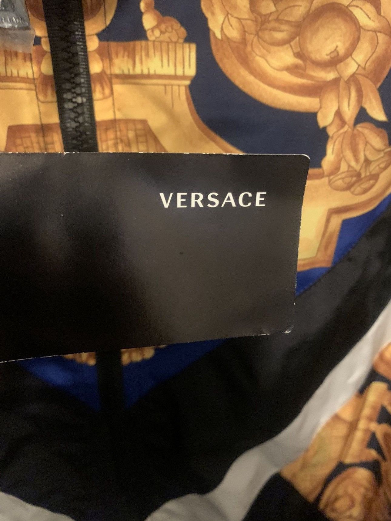 Versace Versace Baroque Track Jacket size M (48) blue Size US M / EU 48-50 / 2 - 7 Thumbnail