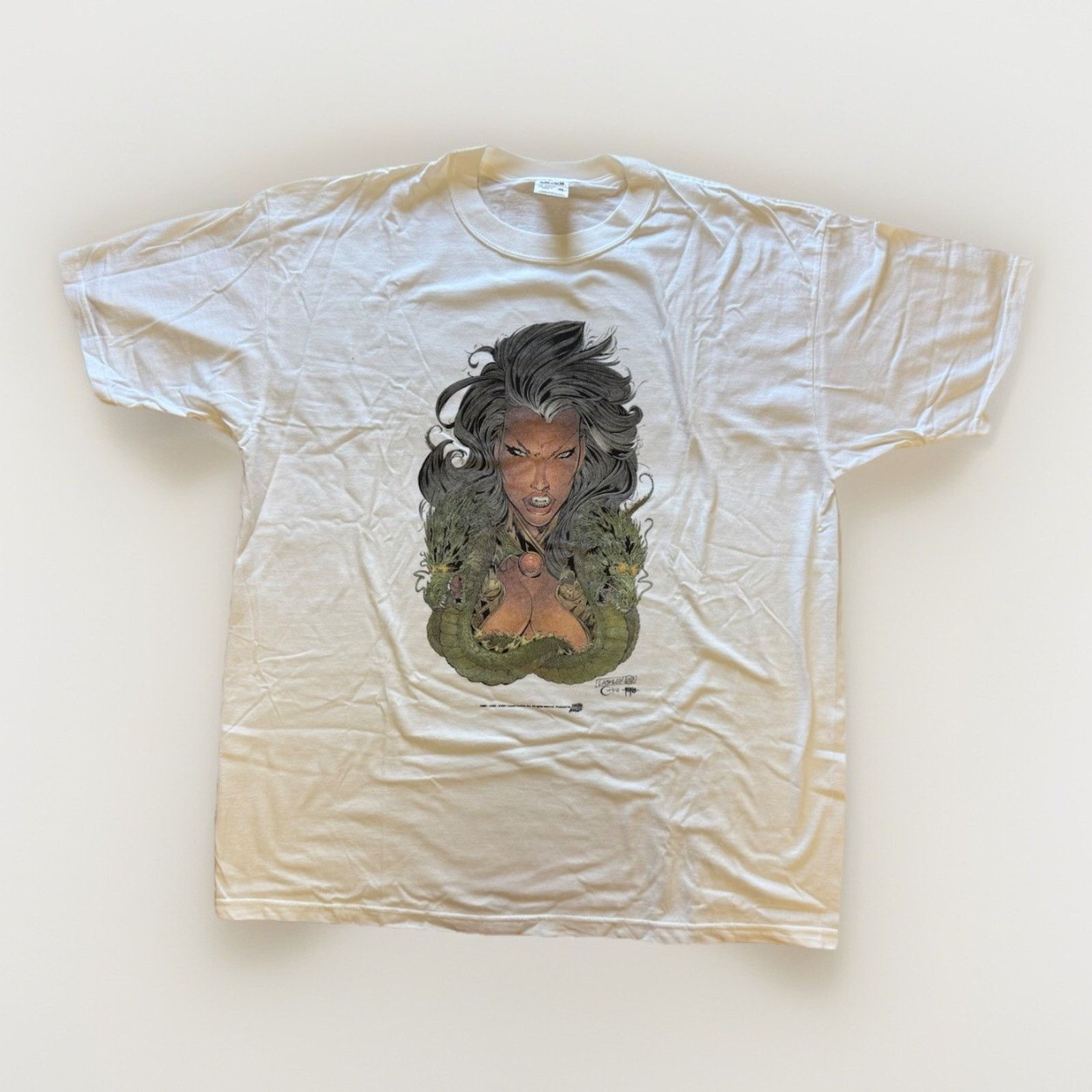 Anvil 2001 Chaos Comics Jade XL Shirt Dragon Lashley Art RARE Topp Size US XL / EU 56 / 4 - 1 Thumbnail