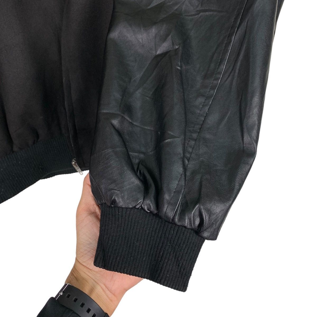 Japanese Brand UNUSUAL ORIGINAL Big Logo Oversized Bomber Jacket #0907-C40 Size US M / EU 48-50 / 2 - 13 Thumbnail