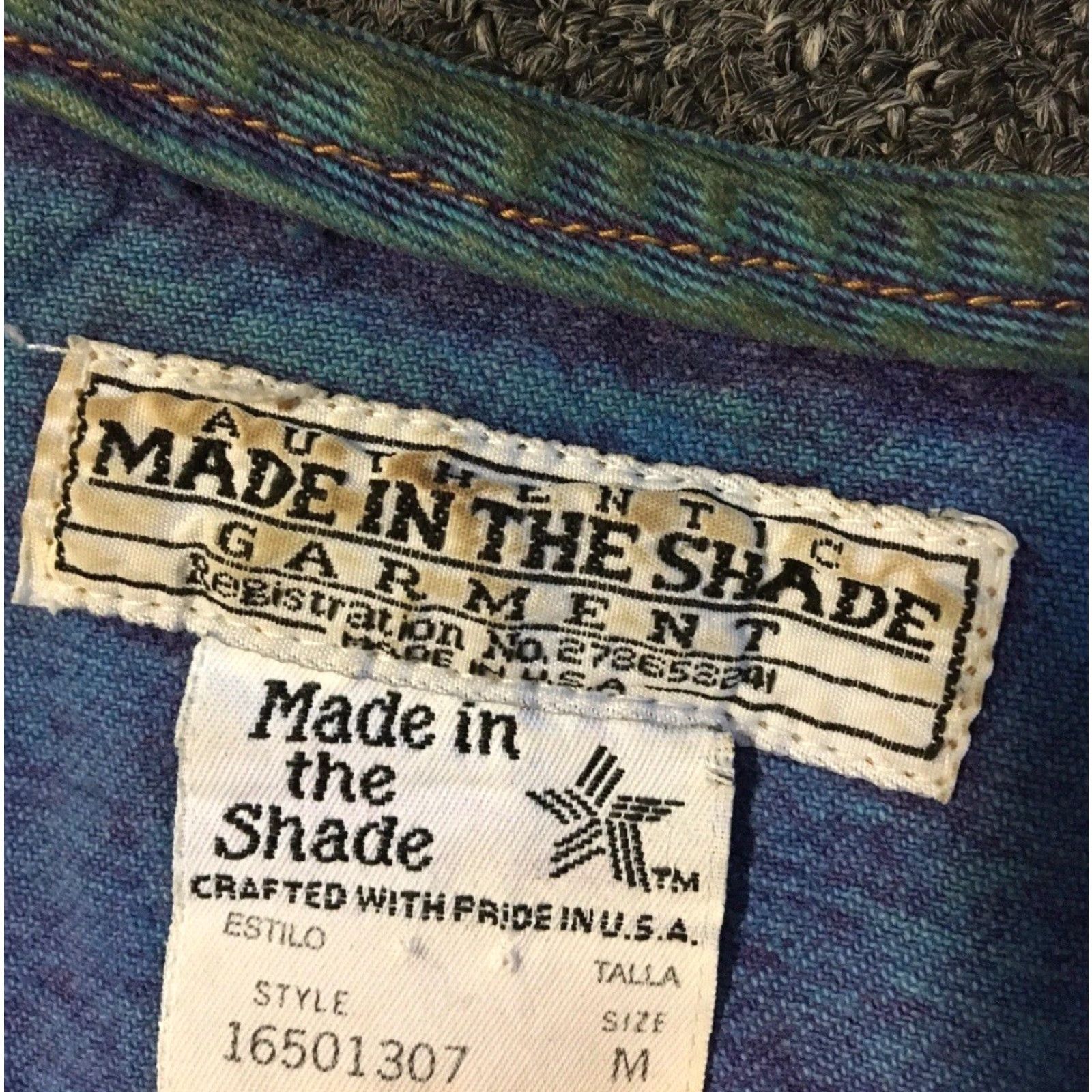 Denime VINTAGE Cowboy Denim Vest Women M Blue Heart Made In The Shade 80s 90s Bike Western Rockabilly Boho USA Jacket Size M / US 6-8 / IT 42-44 - 7 Thumbnail