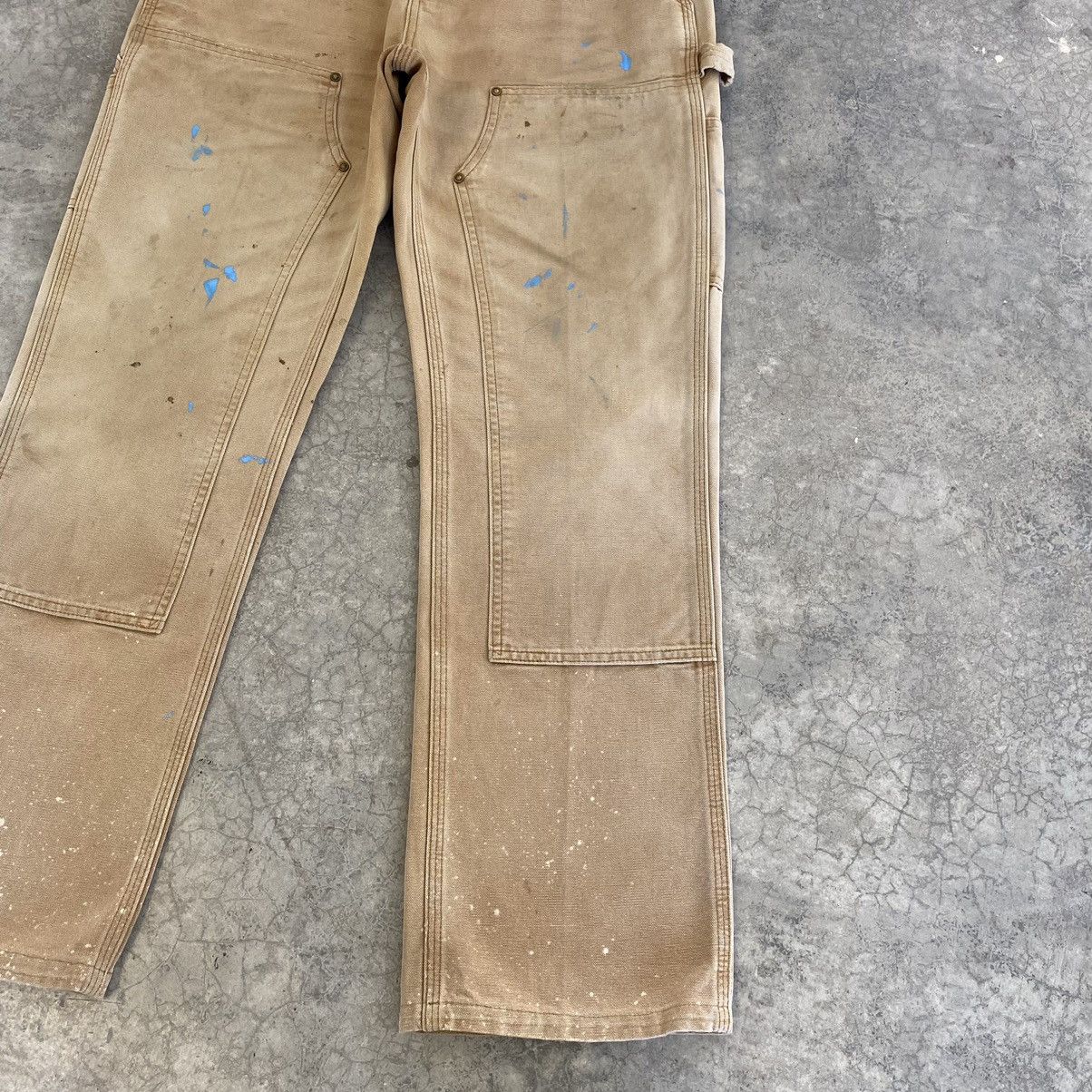 Carhartt VTG Carhartt Double Knee Faded Tan Splatter Painter Pants Size US 33 - 8 Thumbnail