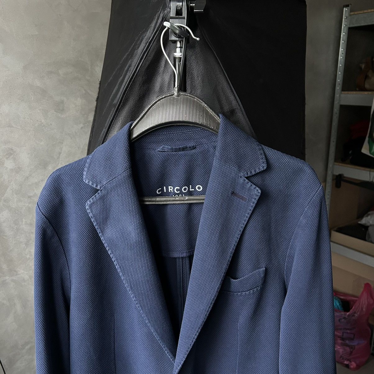 Circolo 1901 Circolo 1901 Cotton Stretch Blue Sport Blazer Jacket 52 Size US L / EU 52-54 / 3 - 17 Thumbnail