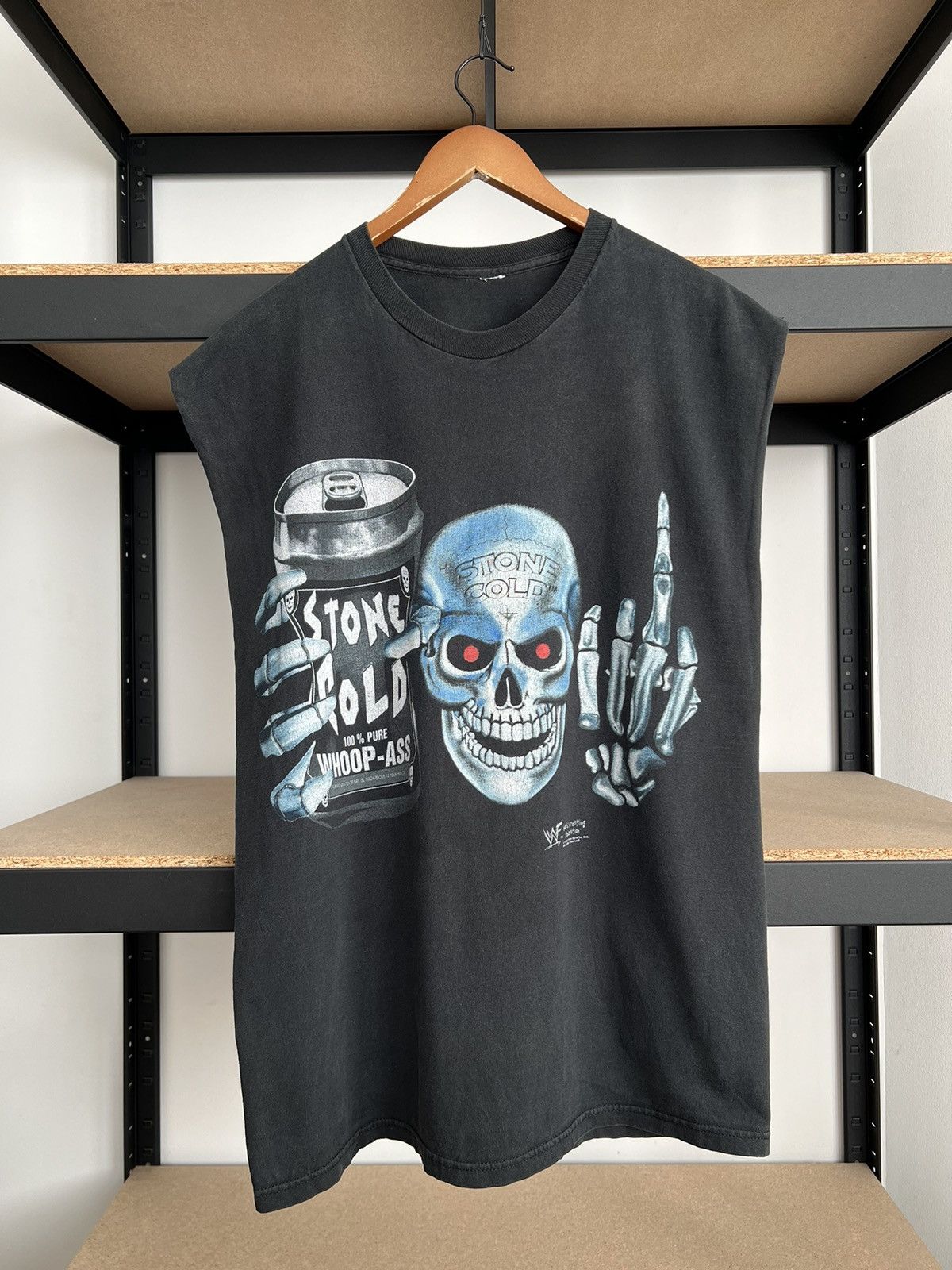 WWE Vintage 1998 Stone Cold Steve Austin 100% Whoop Ass WWE WWF Size US XL / EU 56 / 4 - 1 Thumbnail