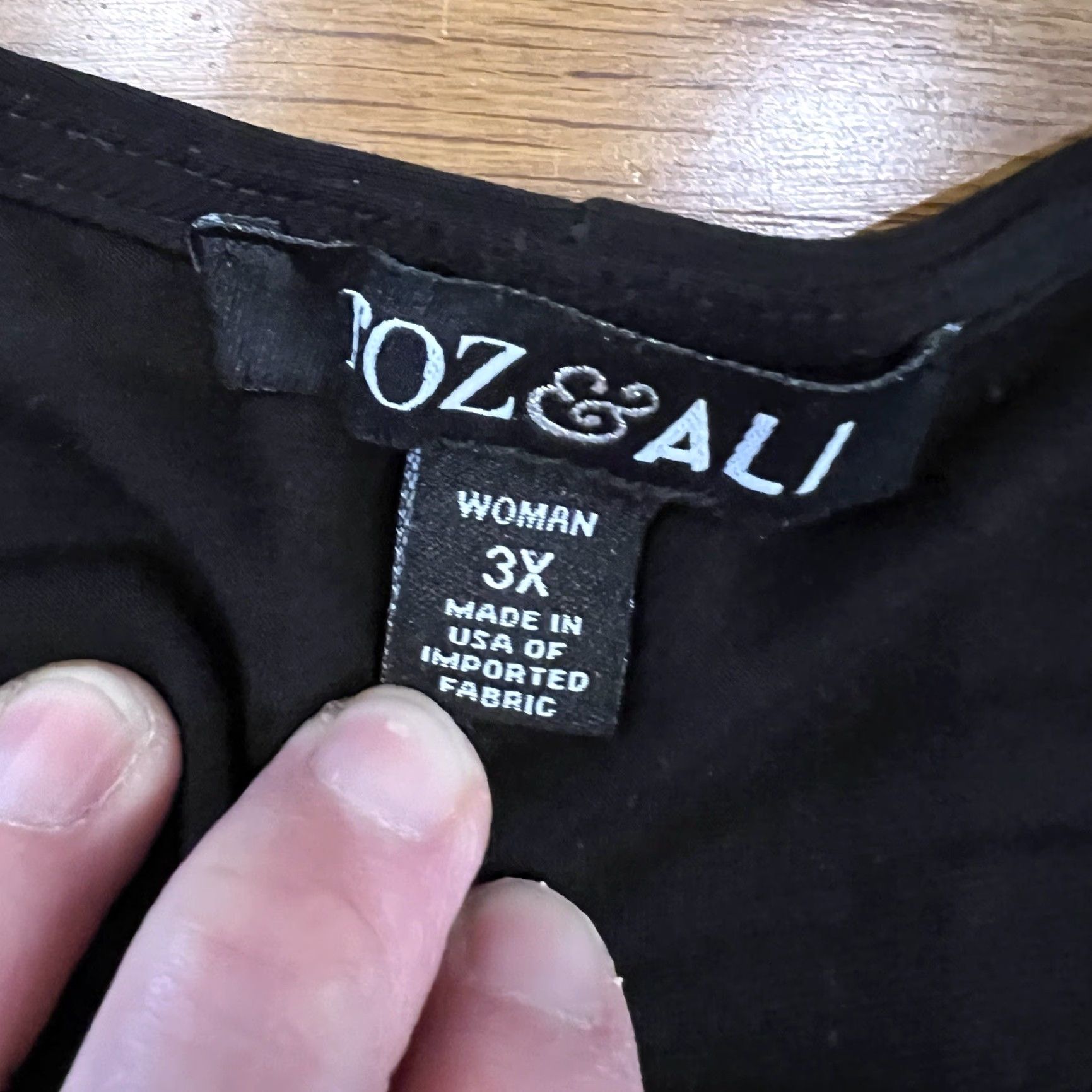 Vintage Roz Ali 3x Black Dress Size XXL / US 16-18 / IT 52-54 - 2 Thumbnail