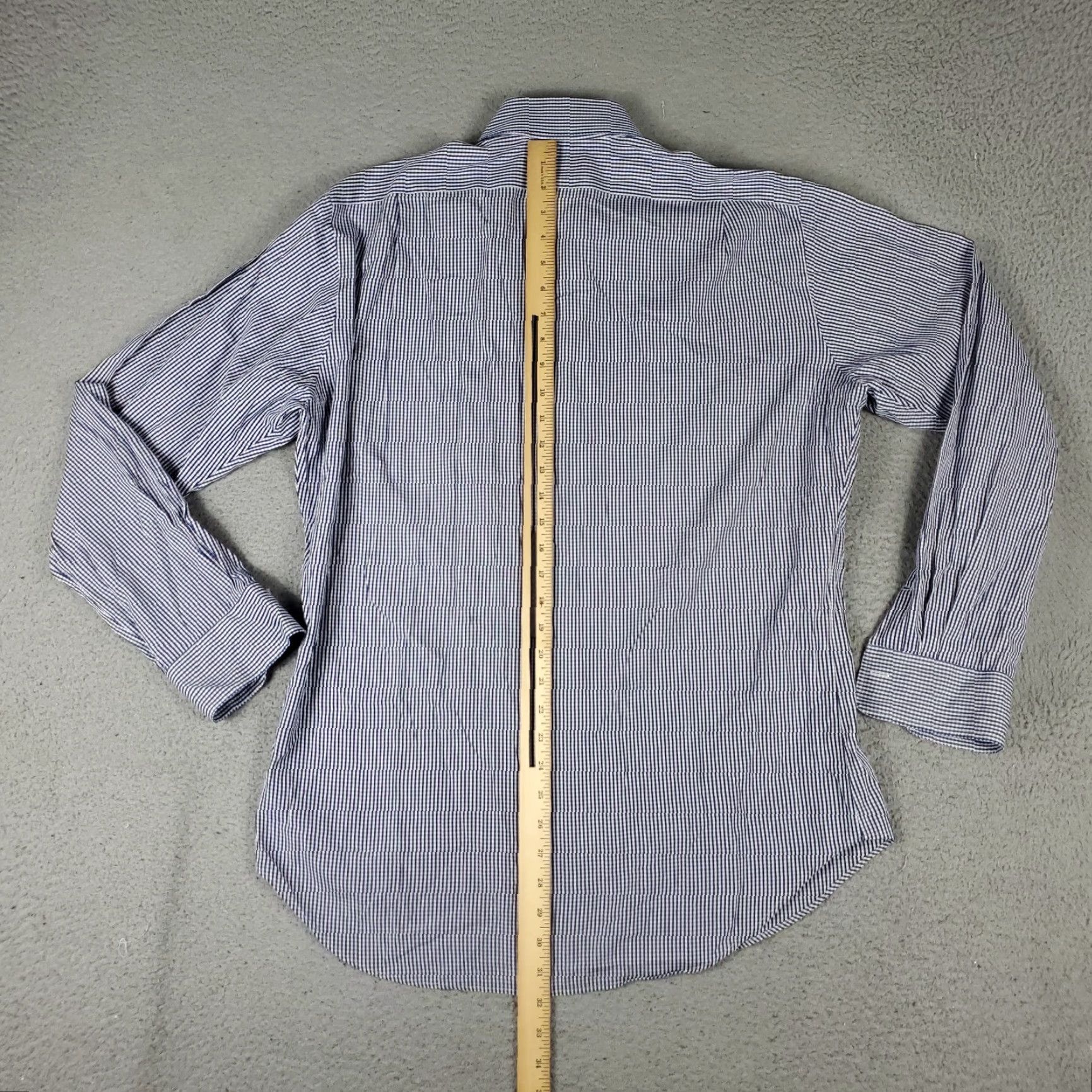 Ralph Lauren Ralph Lauren Dress Shirt Mens Size 15.5 Blue Check Button Down Long Sleeve Modern Size 40R - 5 Thumbnail