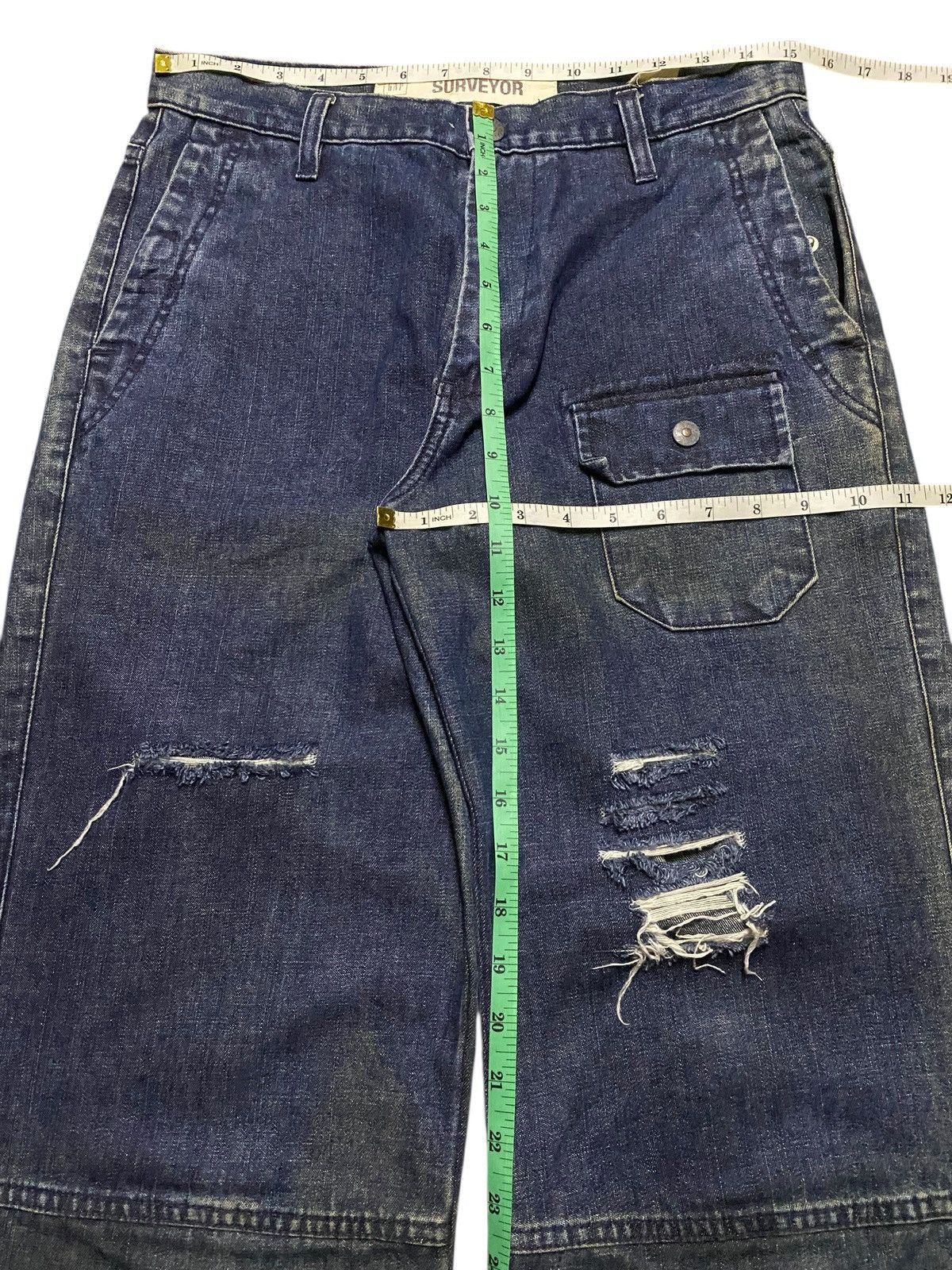 Gap Vintage Gap Surveyor Distressed Baggy Jeans Size US 30 / EU 46 - 12 Thumbnail