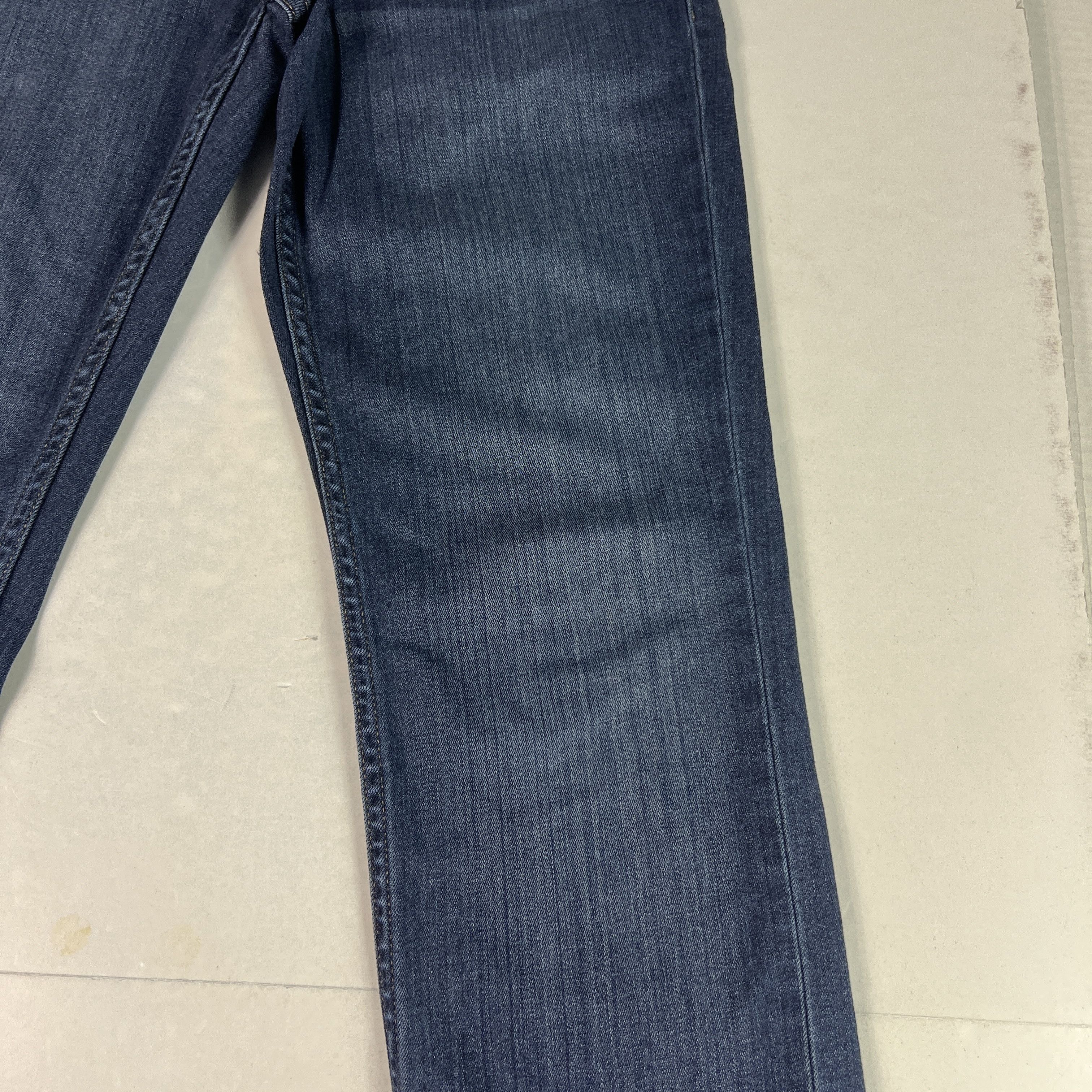 Paige Paige Jeans Lennox Slim Fit Straight Dark Blue Stretch Denim Size US 28 / EU 44 - 3 Thumbnail