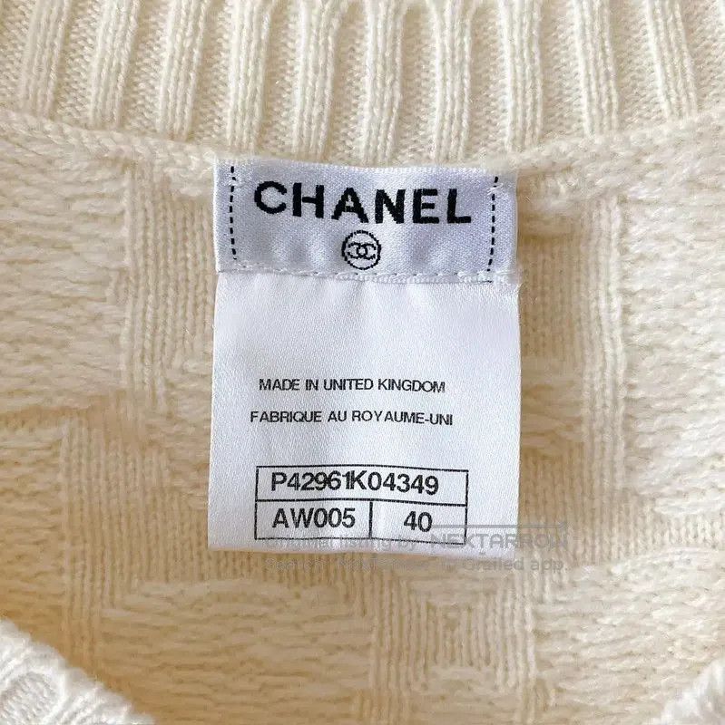 Chanel Chanel Spring Autumn Beige Cashmere Knit Short Sleeve T-shi Size M / US 6-8 / IT 42-44 - 8 Thumbnail