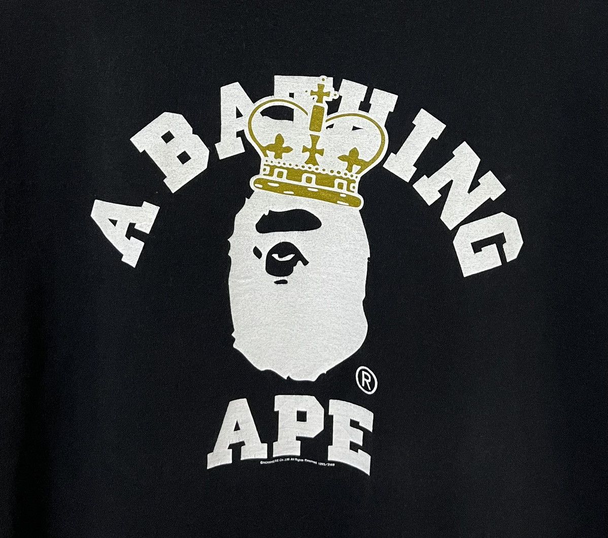 Bape A BATHING APE CROWN BAPE HEAD LOGO JAPANESE BRAND TSHIRT Size US L / EU 52-54 / 3 - 5 Thumbnail