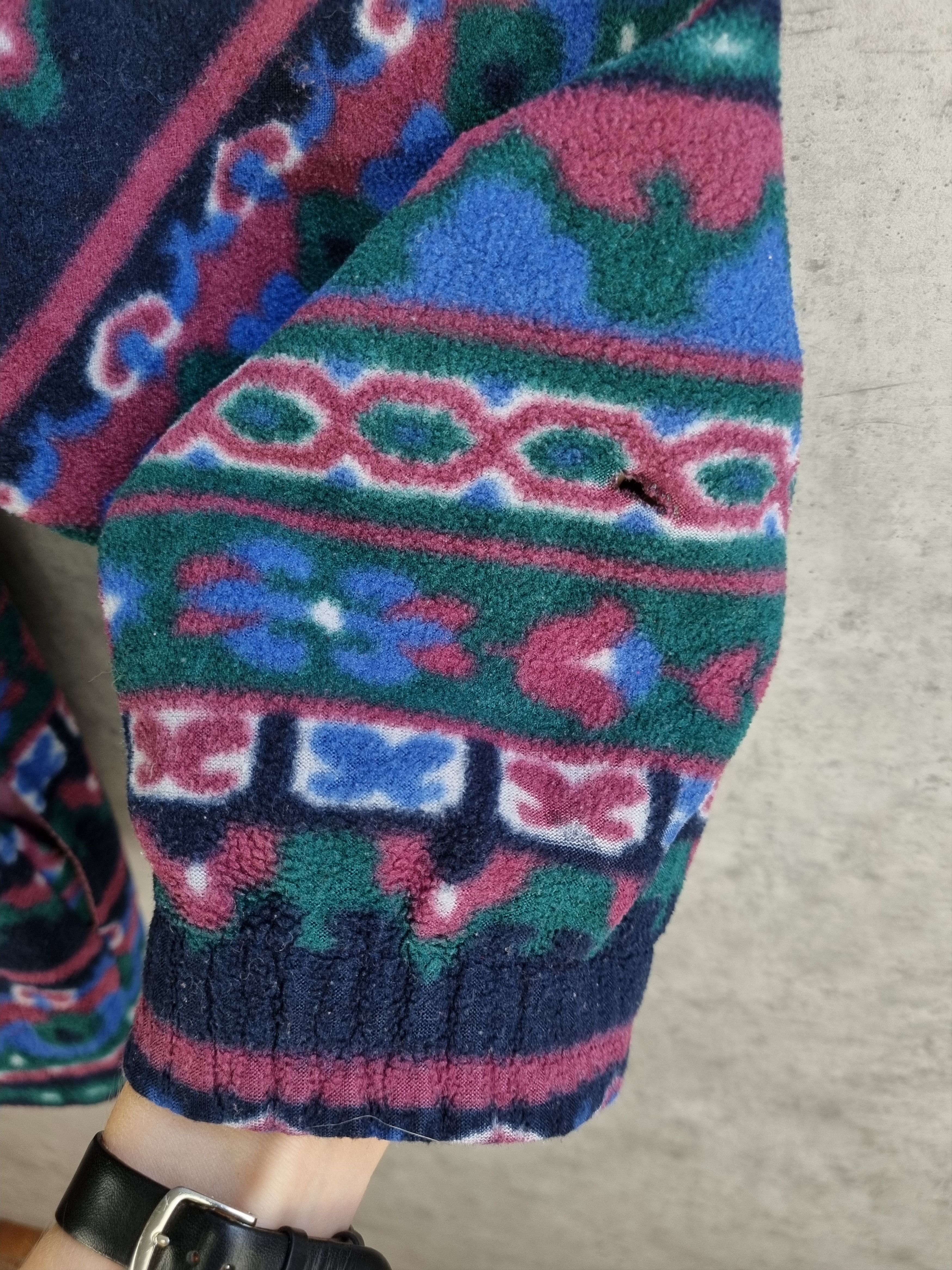 Fila × Vintage 90s Italian FILA Magic Line Fleece Abstract Paisley Print Size US M / EU 48-50 / 2 - 11 Thumbnail