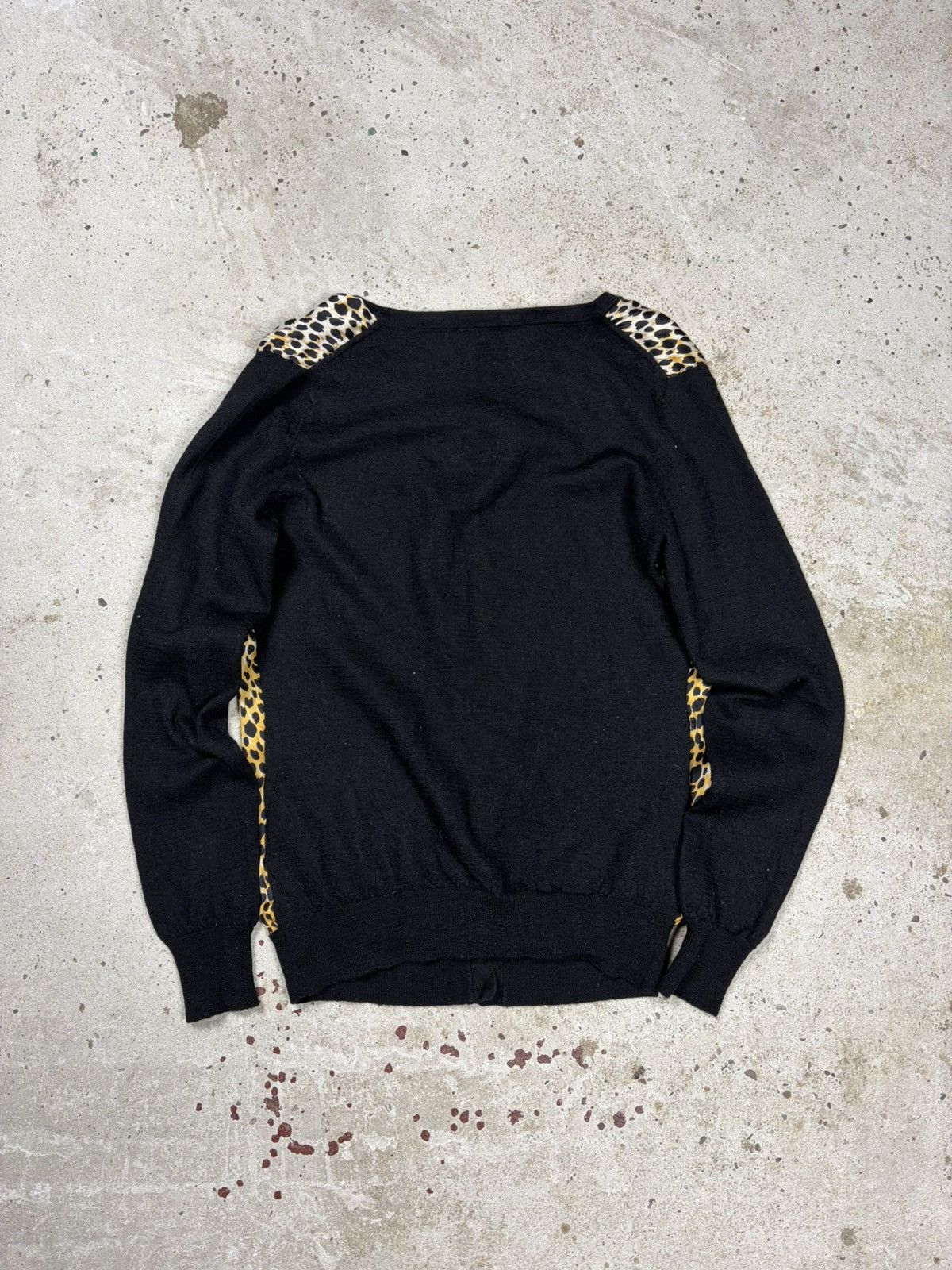 Dolce & Gabbana Dolce & Gabbana Leopard Print Silk & Wool Cardigan Sweater Size S / US 4 / IT 40 - 2 Thumbnail