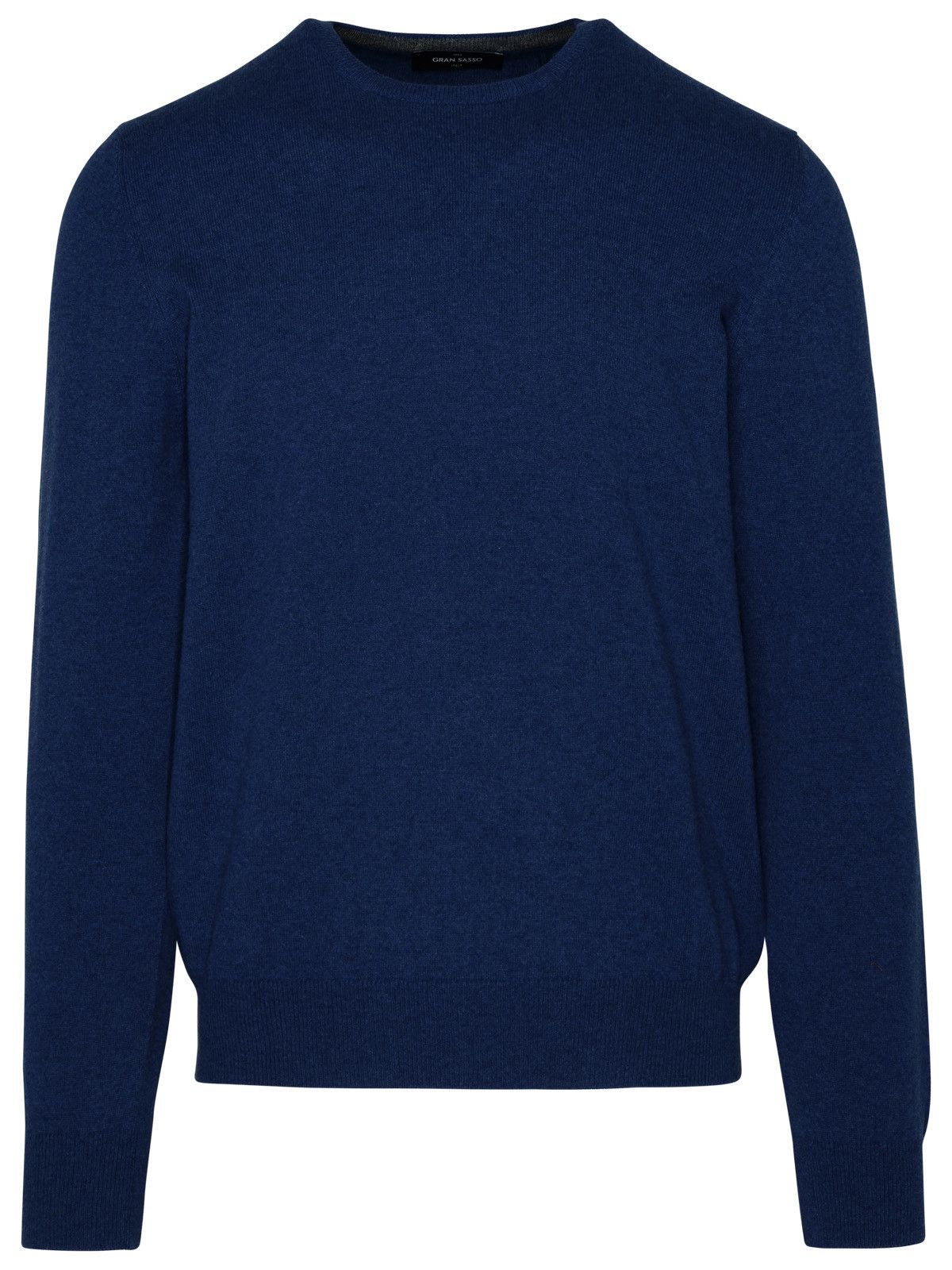 image of Gran Sasso Blue Cashmere Sweater, Men's (Size Large)