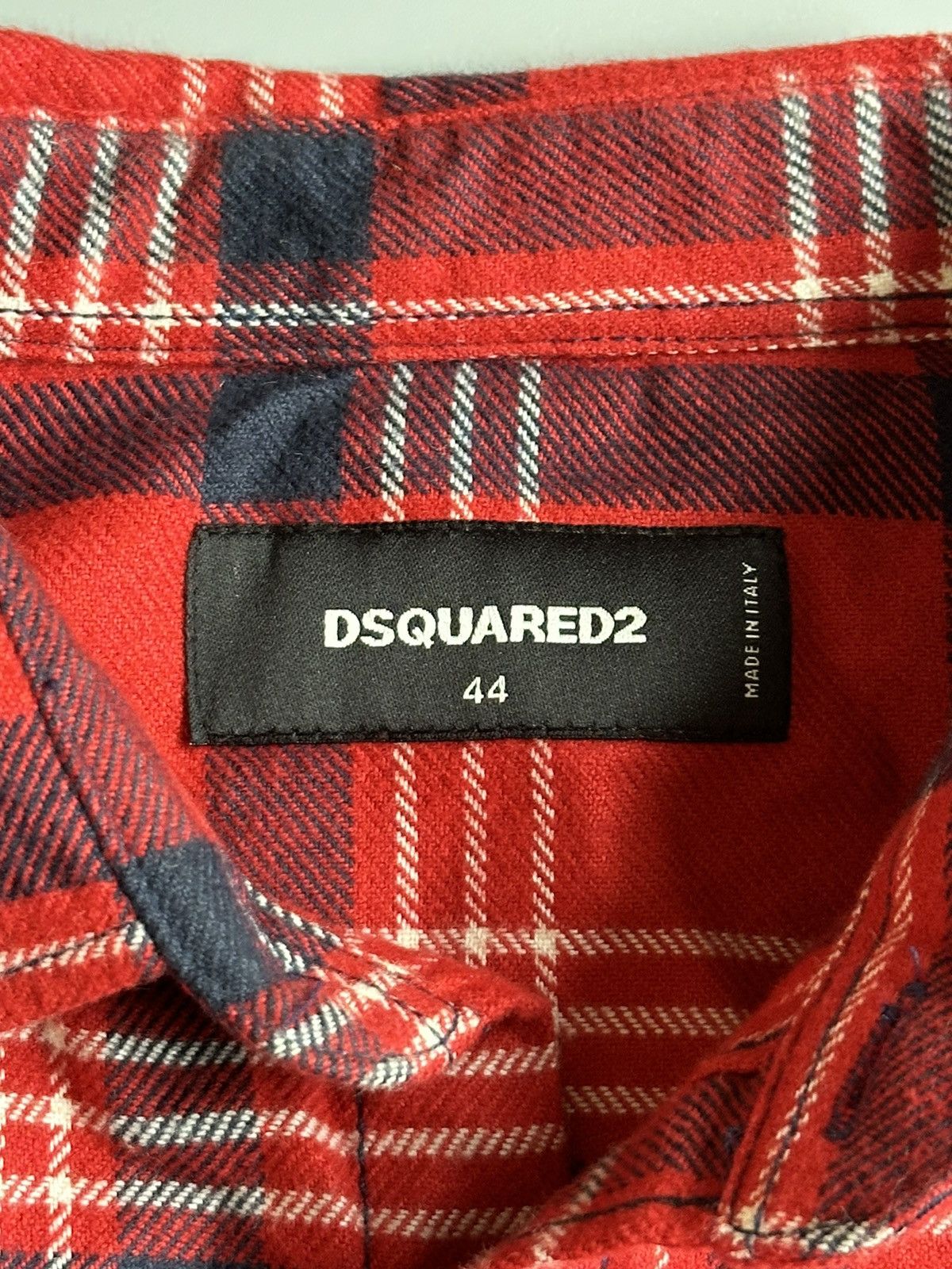 Dsquared2 Dsquared2 Button up Shirt Size 44 Flannel Plaid Long Sleeve Size US S / EU 44-46 / 1 - 8 Thumbnail