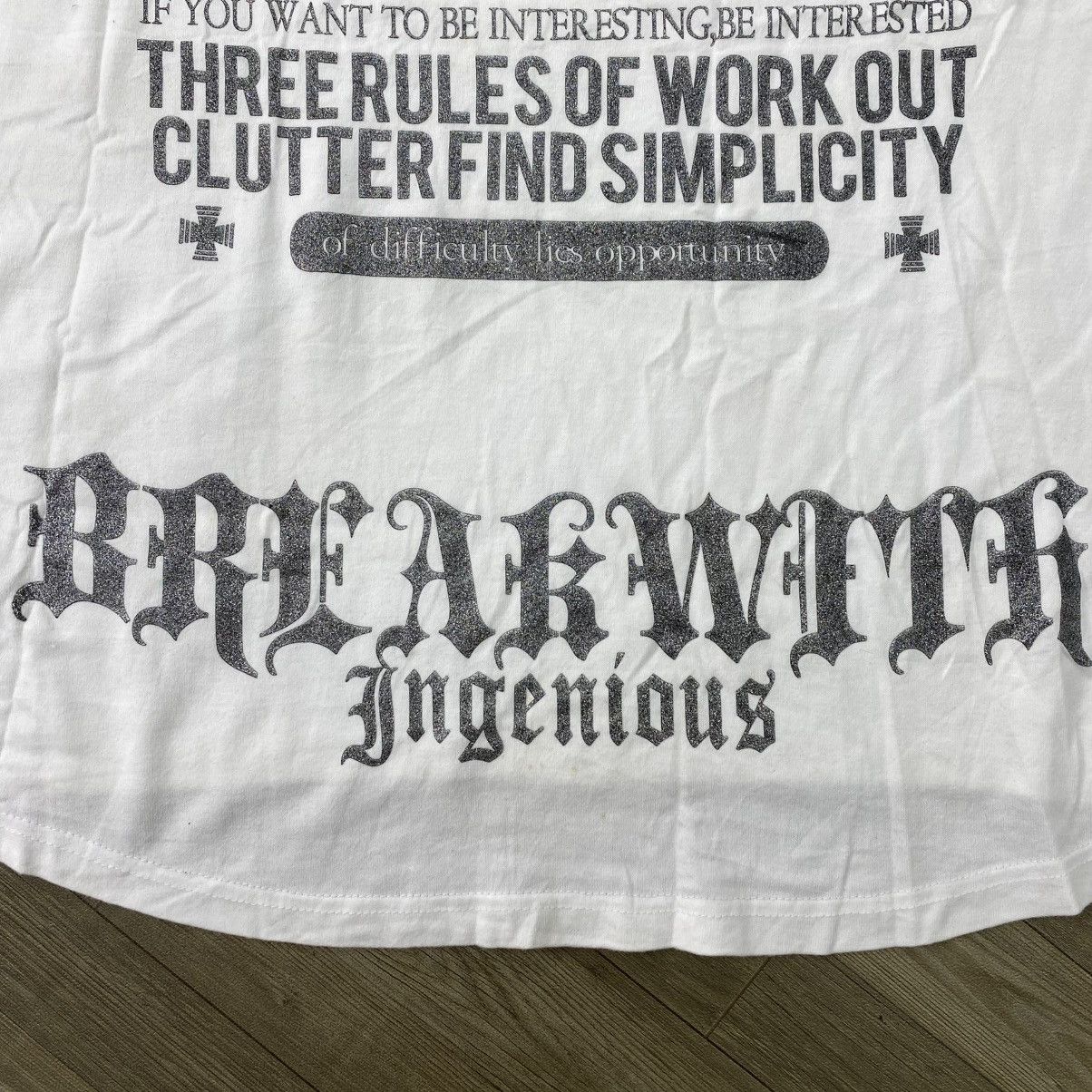 If Six Was Nine 2000s Remak Gear Tribal Poem Skulls Cross Gothic Y2K Tshirt Size US XL / EU 56 / 4 - 6 Thumbnail