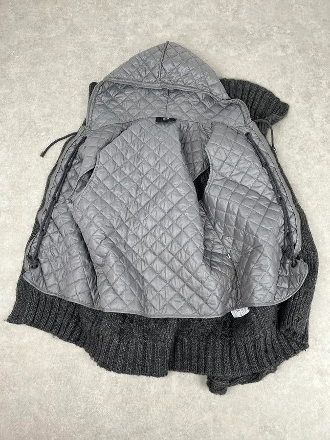 Dolce & Gabbana AW2010 Dolce & Gabbana Grey Wool Quilted Hood Cardigan Jacket Size US L / EU 52-54 / 3 - 10 Thumbnail