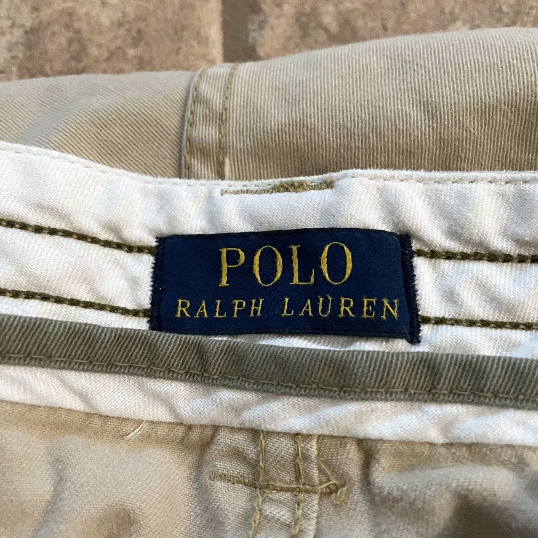 Polo Ralph Lauren Polo Ralph Lauren Cargo Shorts Mens 35 Beige 100% Cotton Size US S / EU 44-46 / 1 - 4 Thumbnail