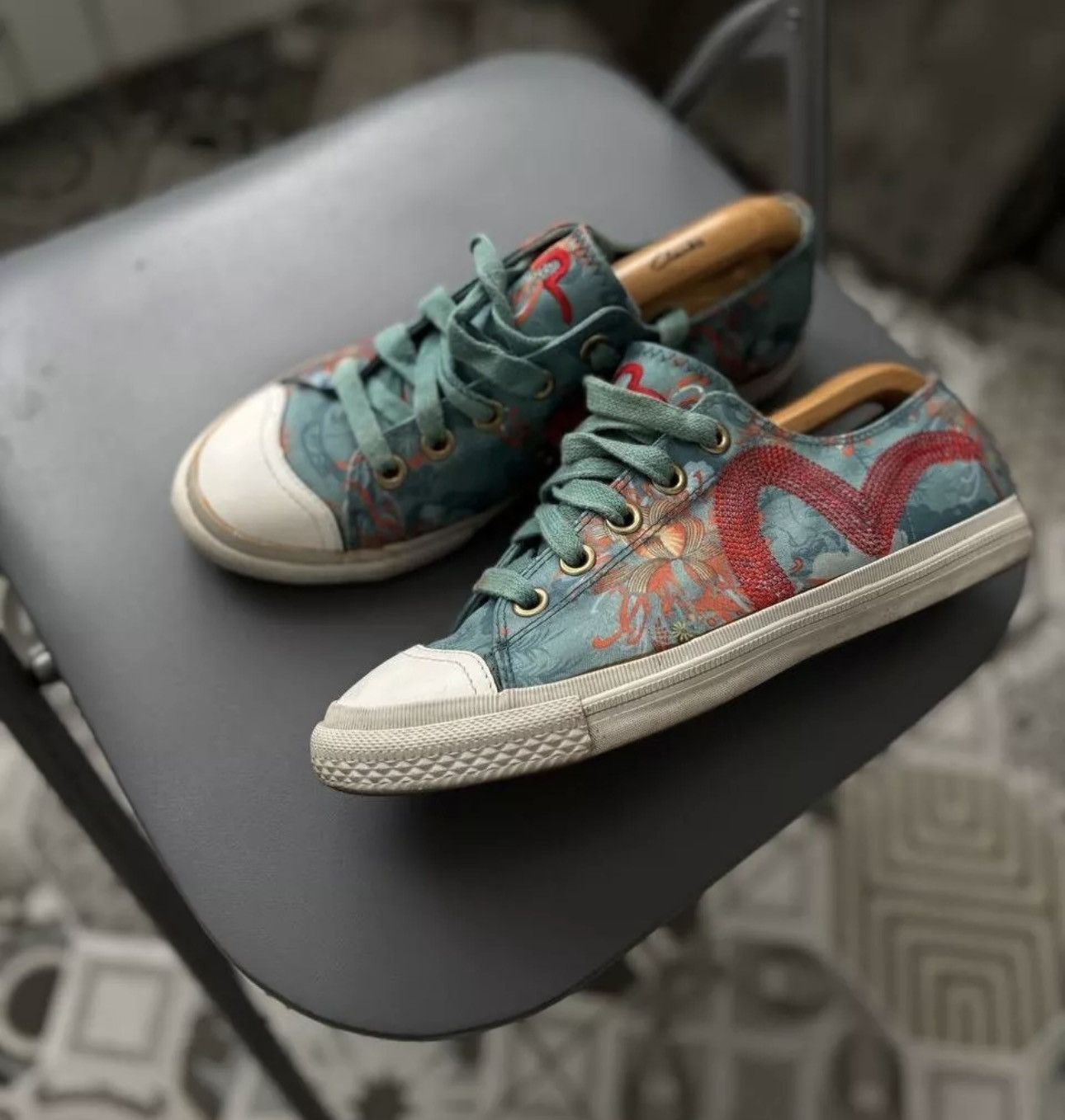 Evisu Evisu Sneakers shoes japanese brand vintage women Size US 10.5 / IT 40.5 - 4 Thumbnail