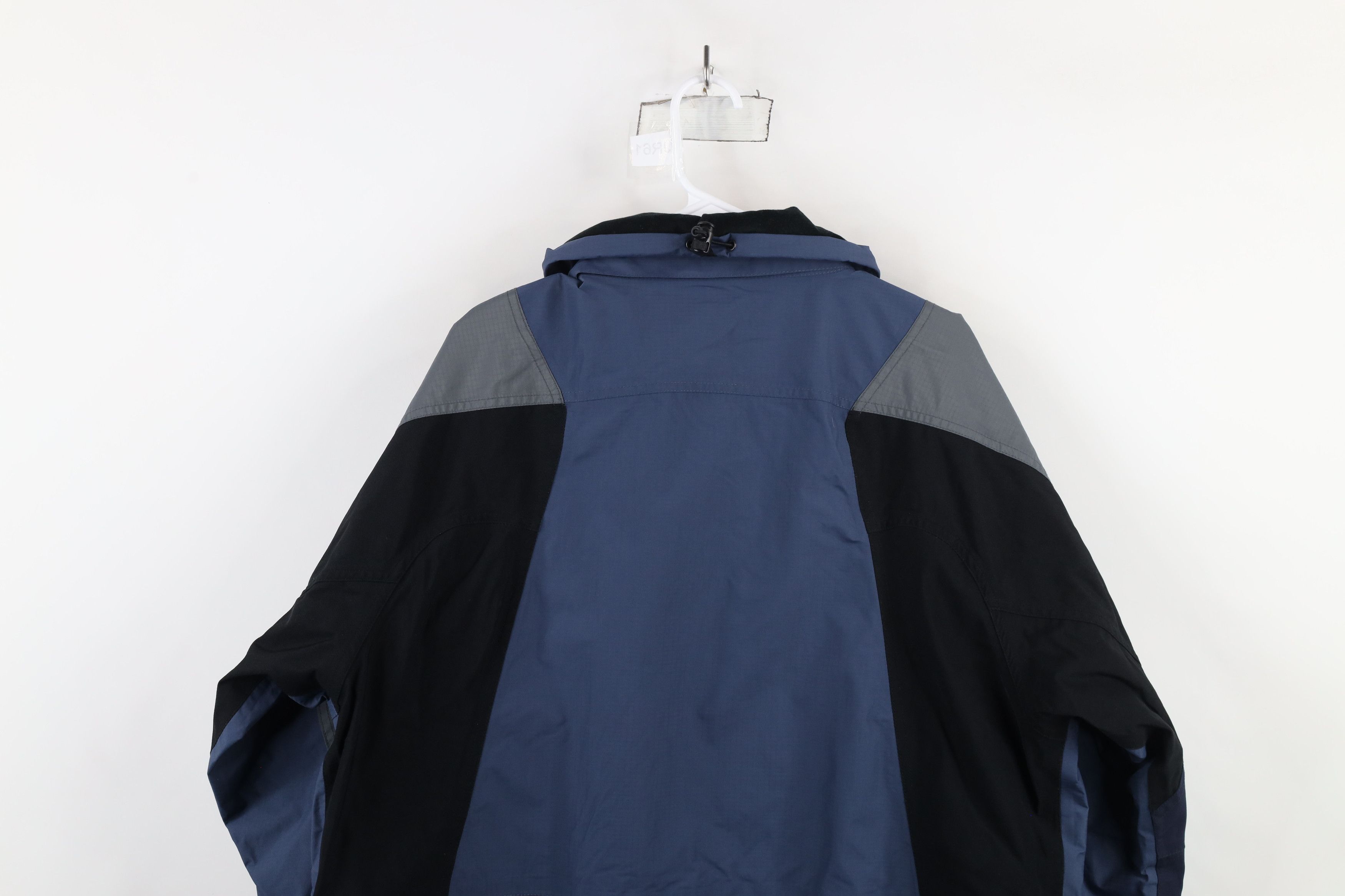 Cabelas × Vintage Vintage 90s Cabelas Waterproof Full Zip Jacket Coat Blue Size US L / EU 52-54 / 3 - 14 Thumbnail