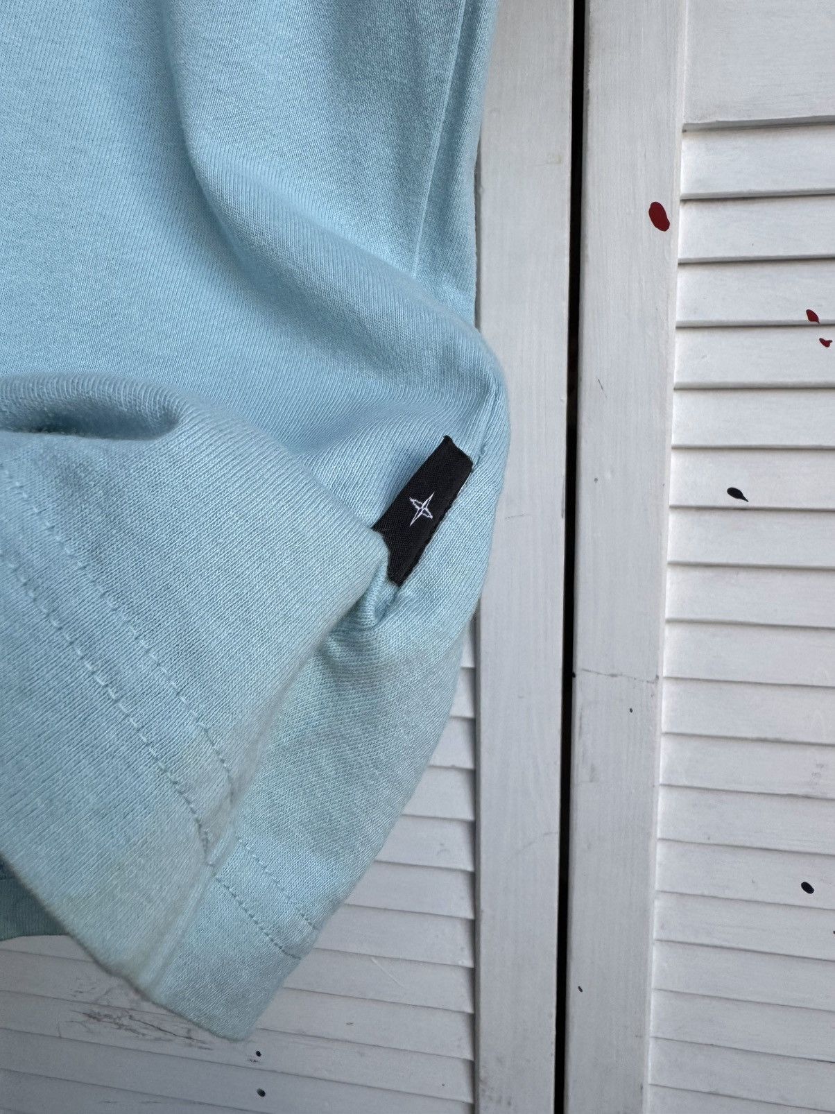 Stone Island Stone Island Nylon Metal Compass Big Logo Aqua Tee Shirt Size US S / EU 44-46 / 1 - 12 Thumbnail