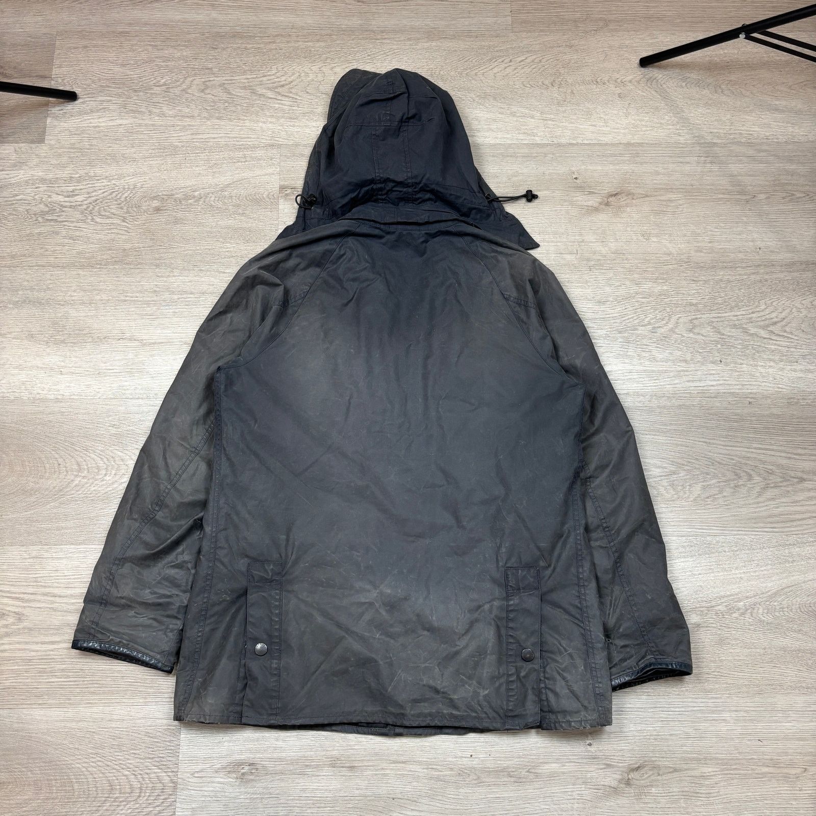 Barbour × Rare Rare Barbour Amble Riding Jacket Waxed Cotton Hooded Men's L Size US L / EU 52-54 / 3 - 3 Thumbnail