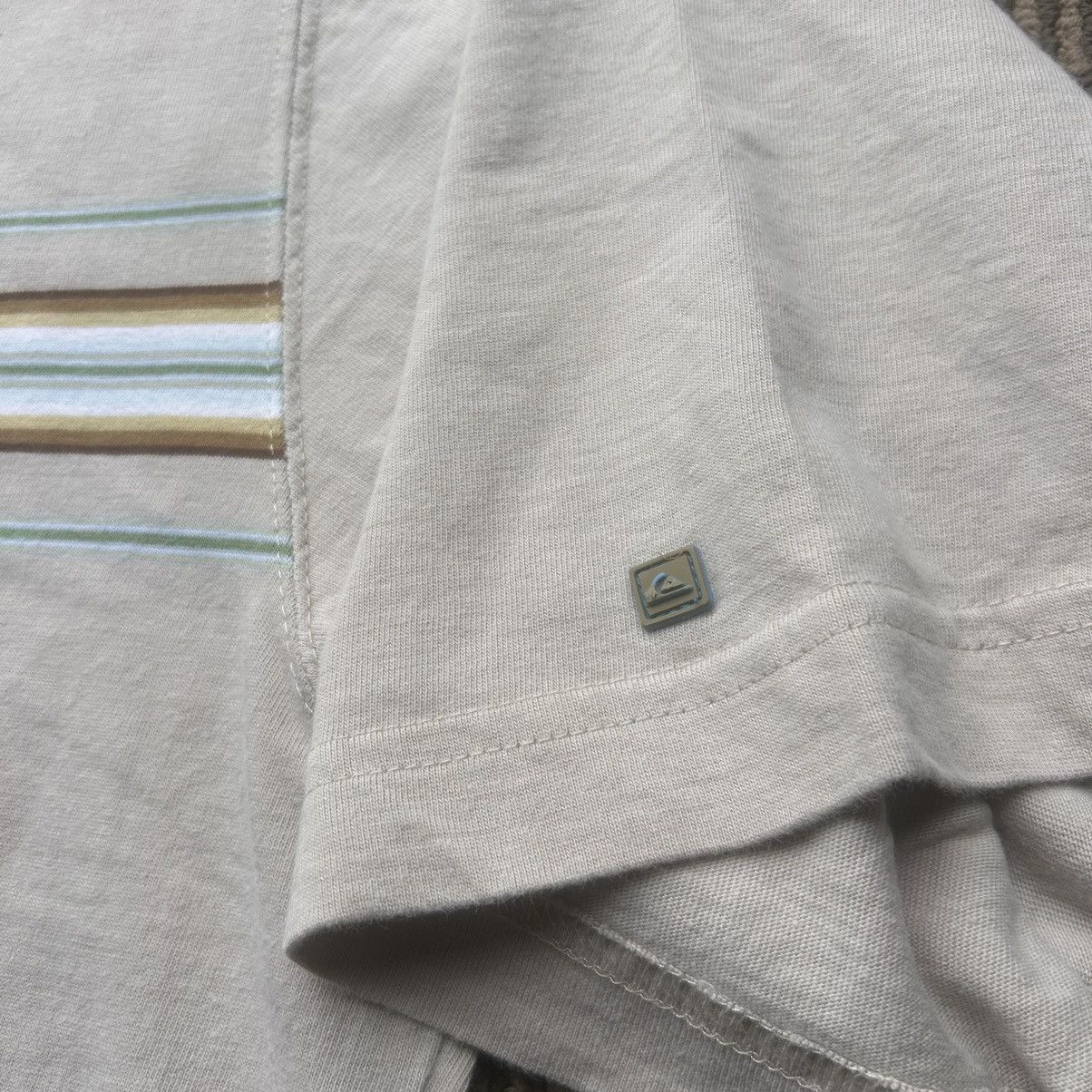 Quiksilver Vtg Quiksilver Y2K Surfer Beige Polo Shirt Size US XL / EU 56 / 4 - 3 Thumbnail