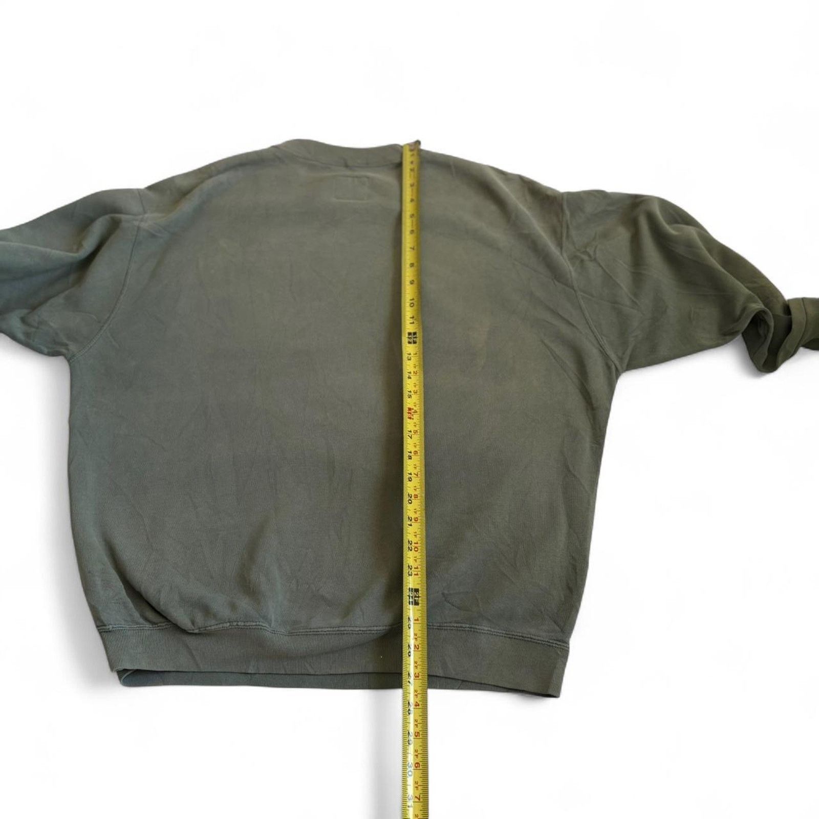 Nike Vintage 90s nike green heavy crewneck sweatshirt big swoosh Size US XL / EU 56 / 4 - 6 Thumbnail