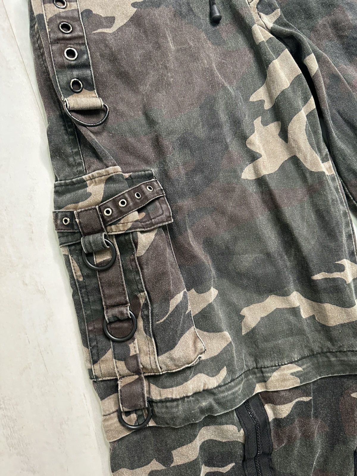 Vintage Hard Leather Stuff camo wide pants Size US 34 / EU 50 - 3 Thumbnail