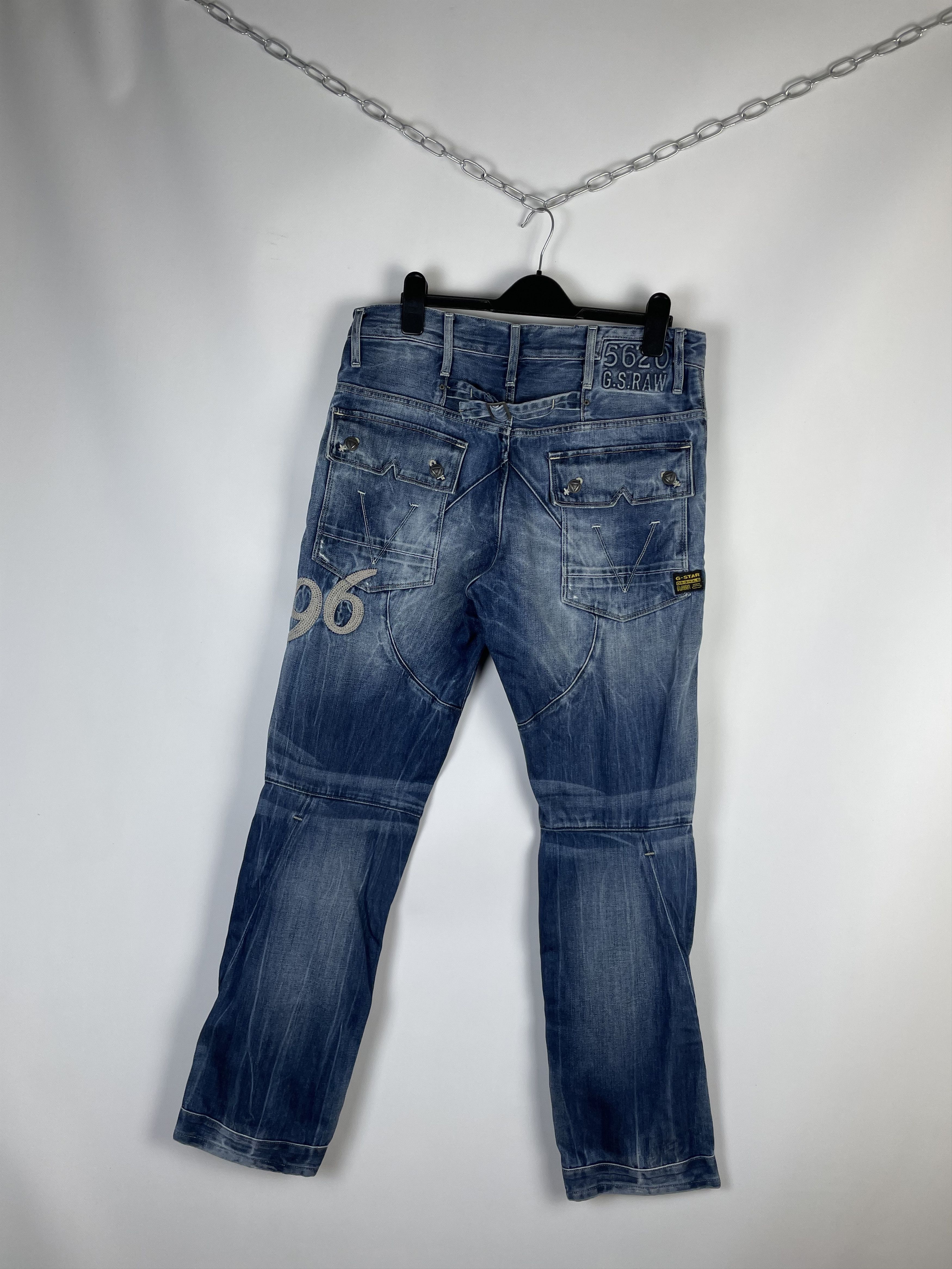 G-Star Vintage G-Star Raw 96 Pants Double Knee Jeans Size US 33 - 2 Thumbnail