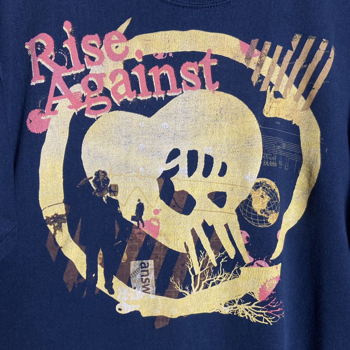 Band Tees × Vintage Vintage Y2K Rise Against Band Tee Size US L / EU 52-54 / 3 - 3 Thumbnail