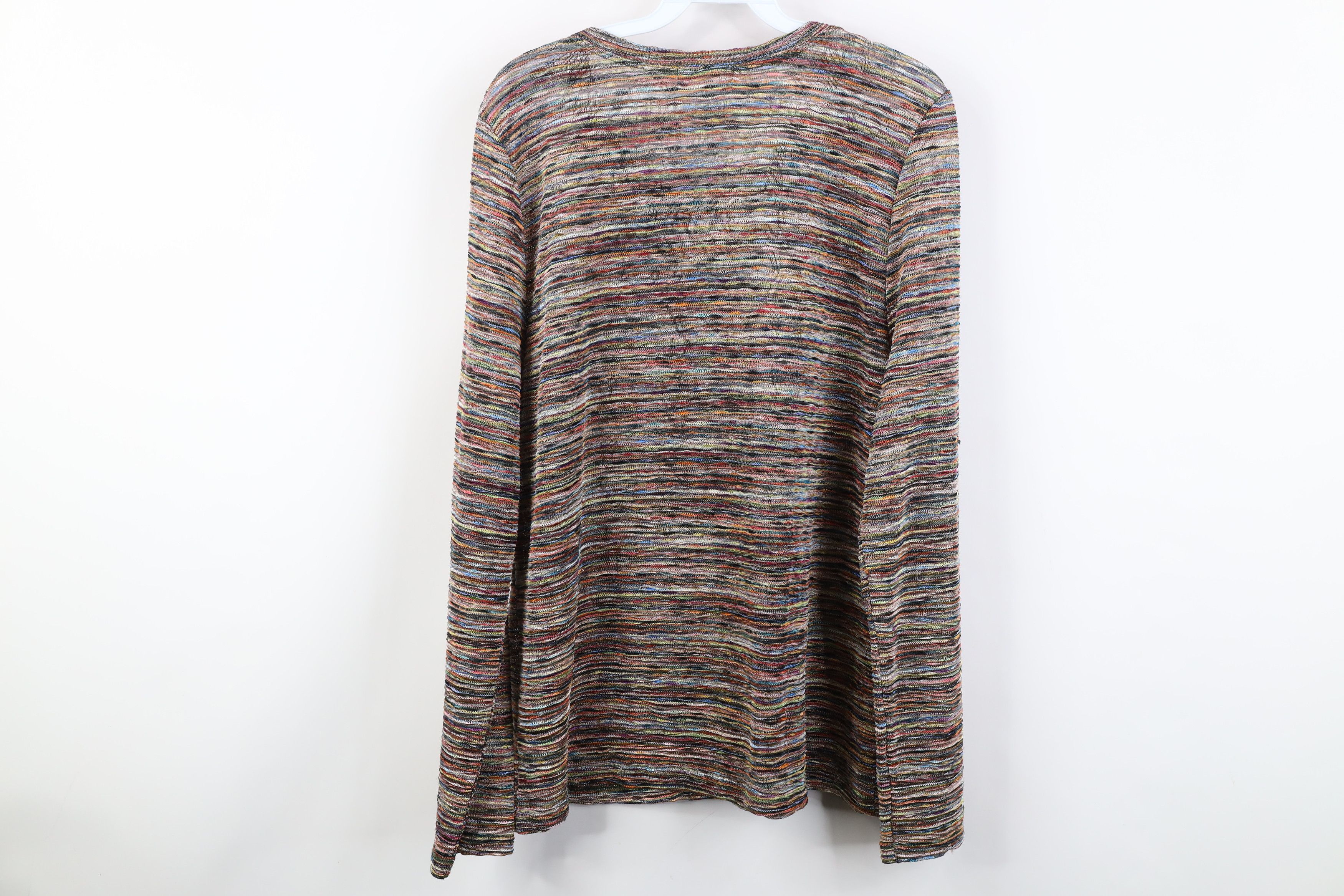Vintage Vintage Y2K Streetwear Rainbow Striped Knit Sweater Bella Size XL / US 12-14 / IT 48-50 - 8 Thumbnail