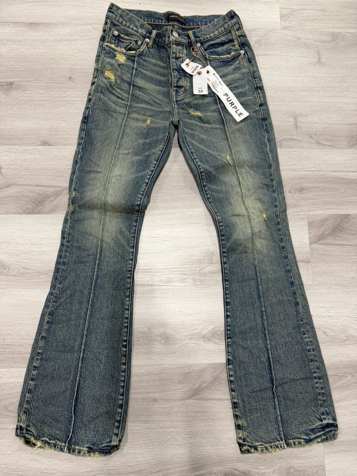 Purple Brand Tinted Flare Jeans