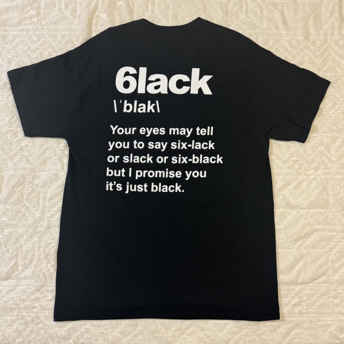 Band Tees 6lack ‘Still Pronounced Black’ Tee Size US L / EU 52-54 / 3 - 2 Thumbnail