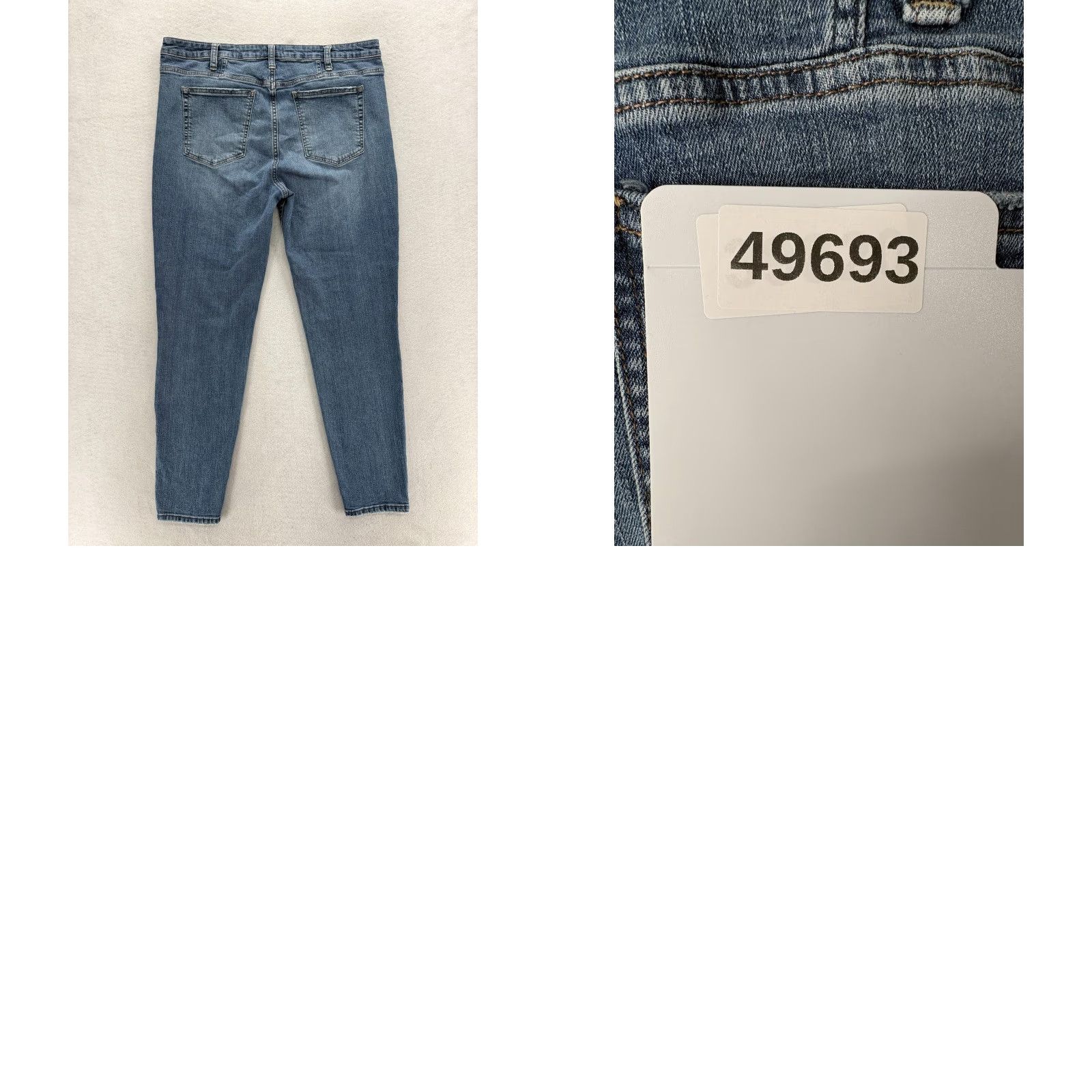 Silver Jeans Co. Silver Jeans High Rise Skinny Jeans Womens 16 Blue Medium Wash Stretch Denim Slim 5-Pocket N/A Autumn Womens Size 38" / US 16 / IT 52 - 9 Thumbnail