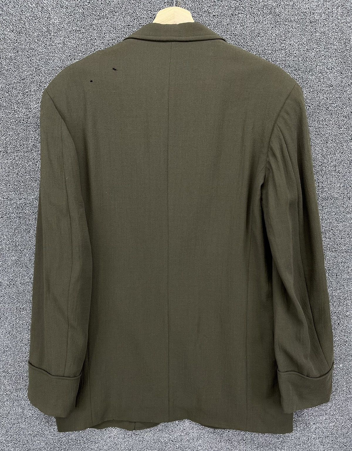 Yohji Yamamoto Vintage Yohji Yamamoto Trashed Wool Blazer Coats Jacket Size US M / EU 48-50 / 2 - 11 Thumbnail