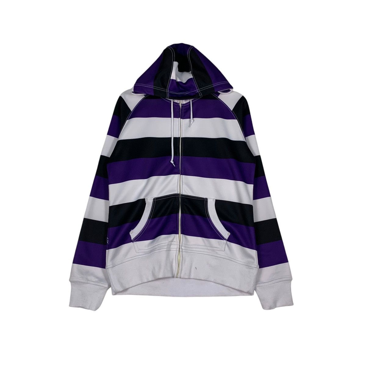 EMPYRE Striped Zipper Hoodies Sweatshirt #1249-C56